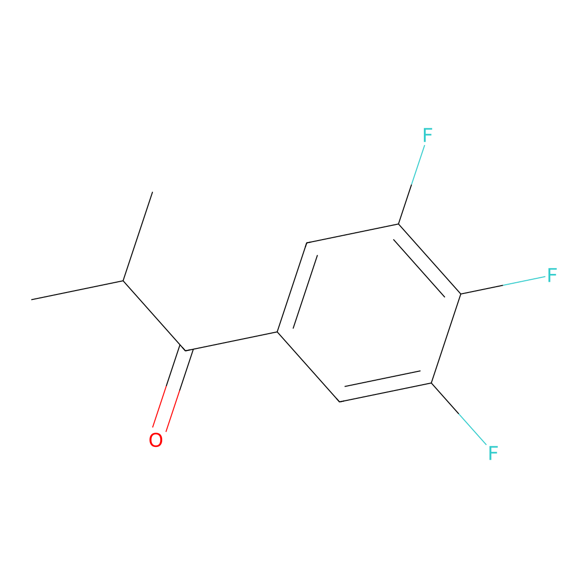3',4',5'-Trifluoro-2-methylpropiophenone molecular structure, CAS 1249509-28-1