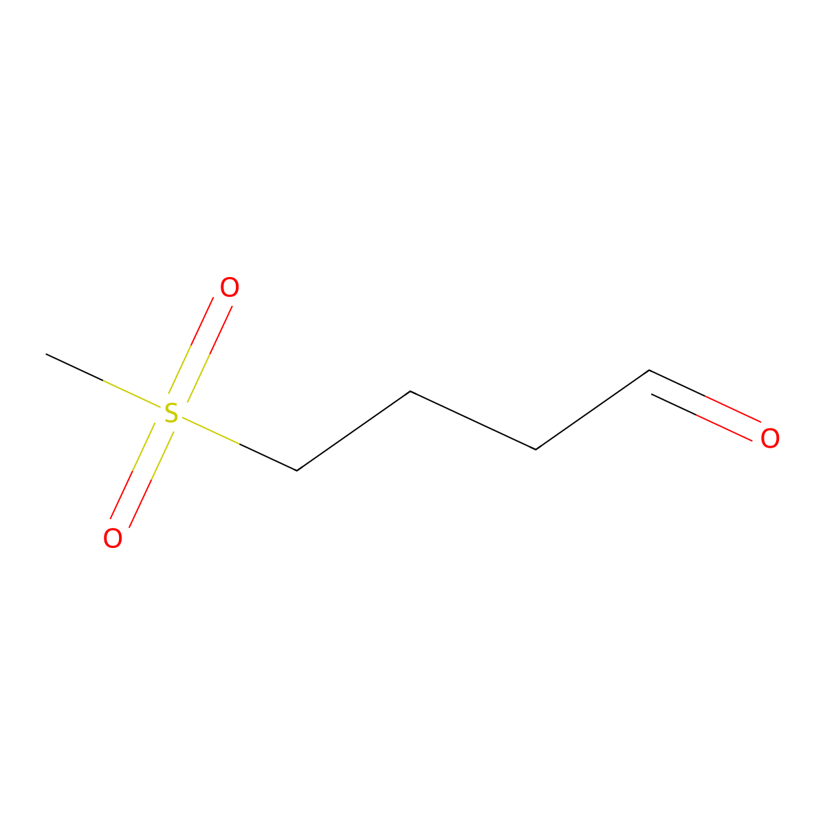4-Methanesulfonylbutanal molecular structure, CAS 1249520-06-6