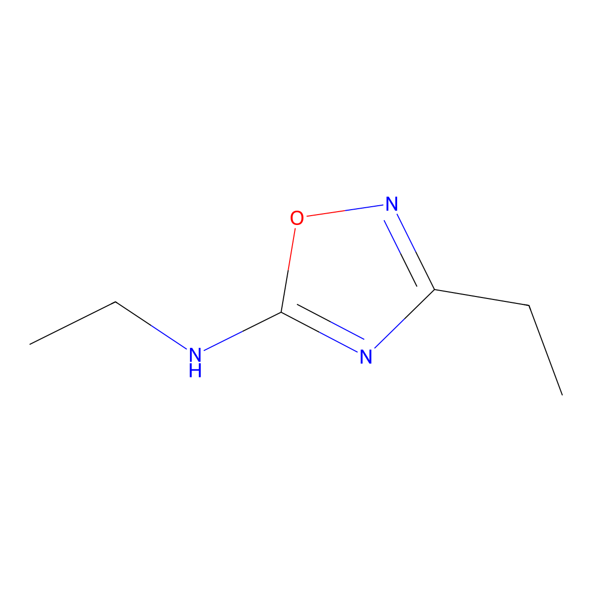 N,3-diethyl-1,2,4-oxadiazol-5-amine molecular structure, CAS 1249521-06-9