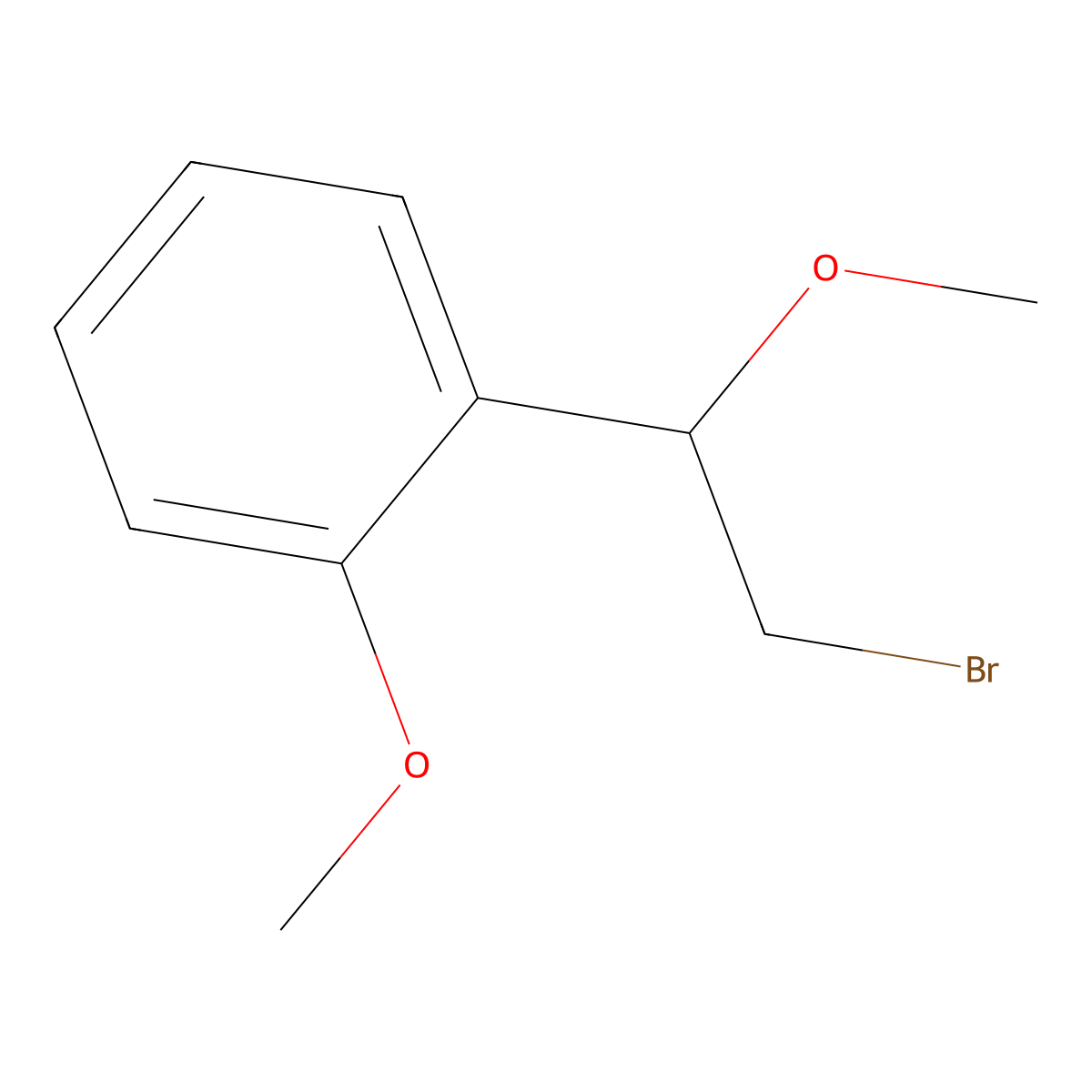 1-(2-Bromo-1-methoxyethyl)-2-methoxybenzene molecular structure, CAS 1249522-09-5