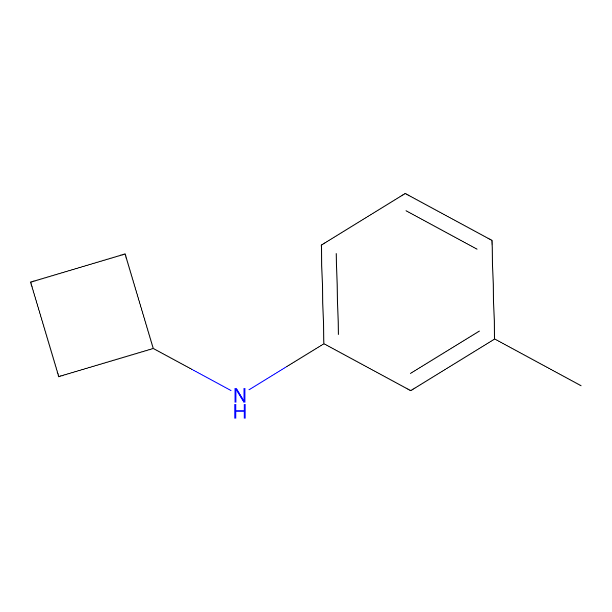 N-cyclobutyl-3-methylaniline molecular structure, CAS 1249523-04-3