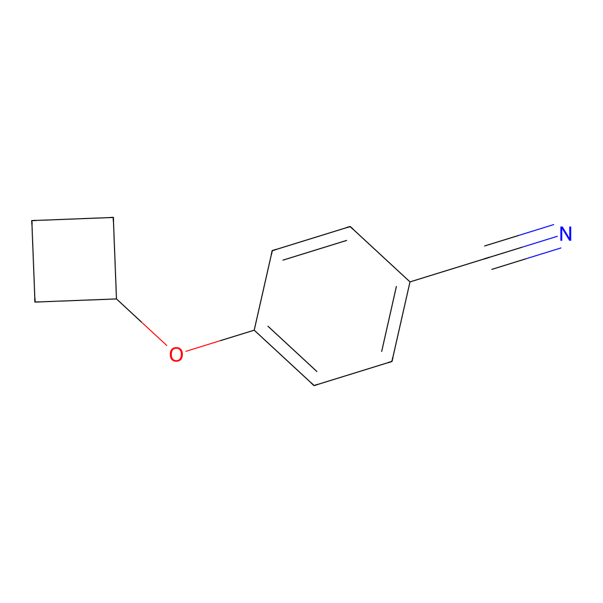4-Cyclobutoxybenzonitrile molecular structure, CAS 1249525-46-9