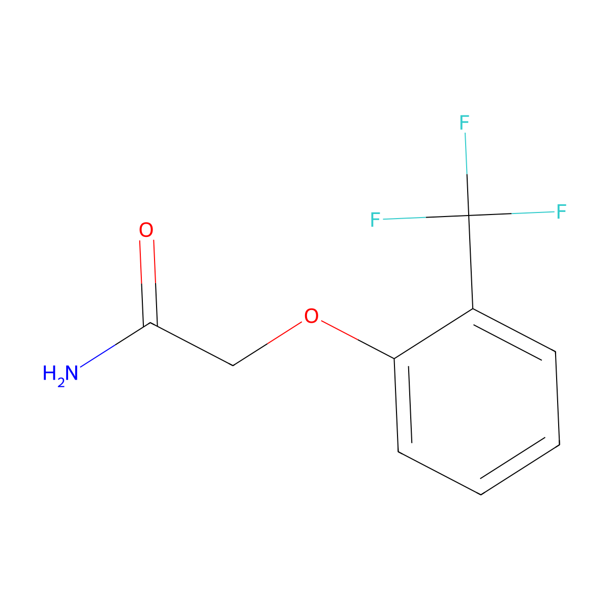 2-[2-(Trifluoromethyl)phenoxy]acetamide molecular structure, CAS 1249536-28-4