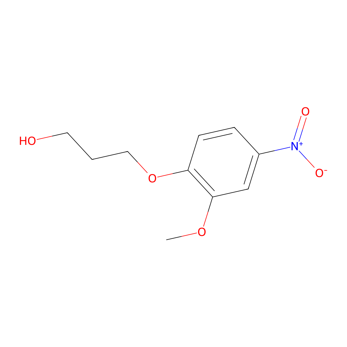 3-(2-Methoxy-4-nitrophenoxy)propan-1-ol molecular structure, CAS 1249538-33-7