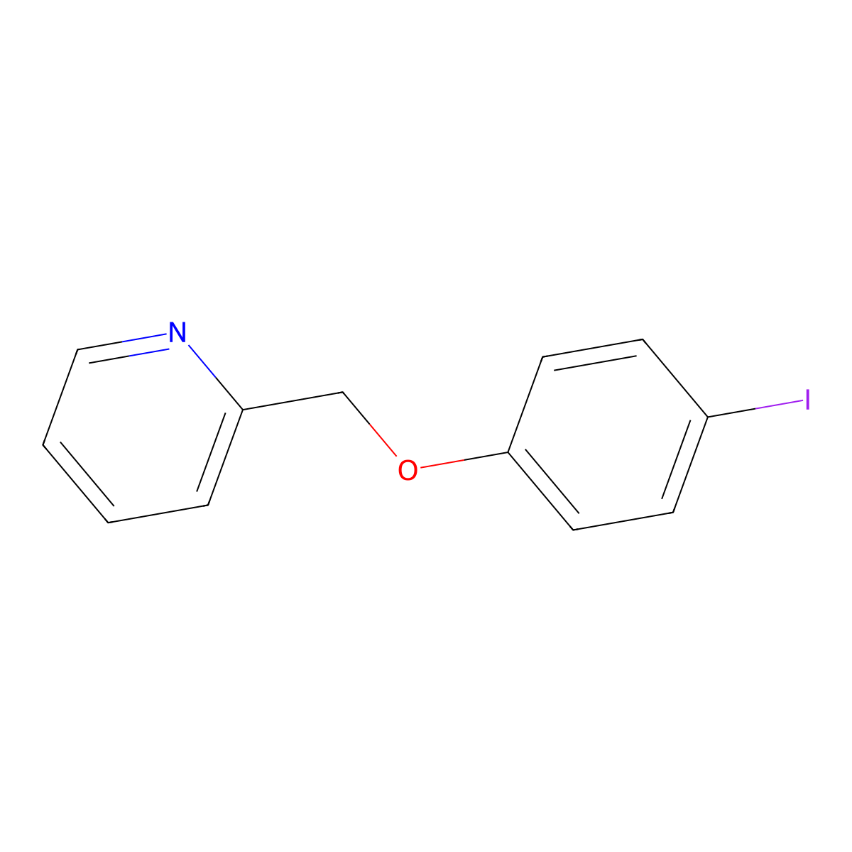2-(4-Iodophenoxymethyl)pyridine molecular structure, CAS 1249538-55-3