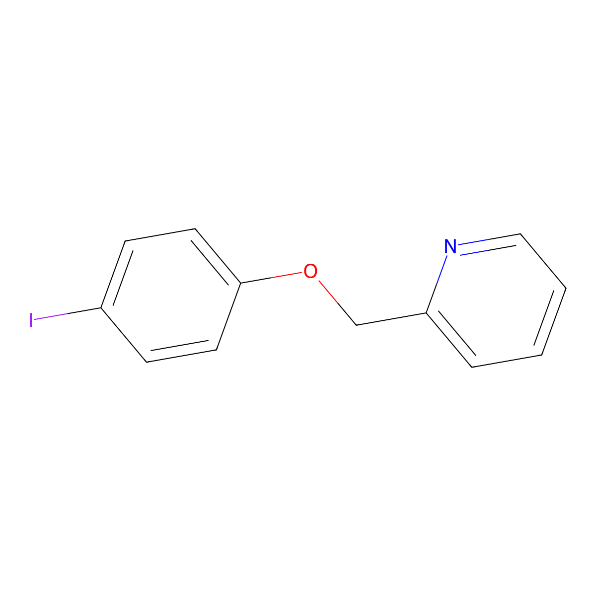 2-(4-Iodophenoxymethyl)pyridine molecular structure, CAS 1249538-55-3