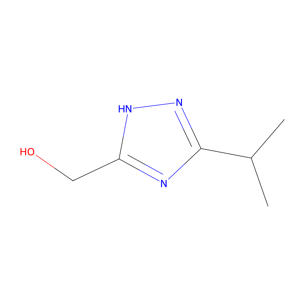 [5-(propan-2-yl)-4H-1,2,4-triazol-3-yl]methanol molecular structure, CAS 1249540-03-1