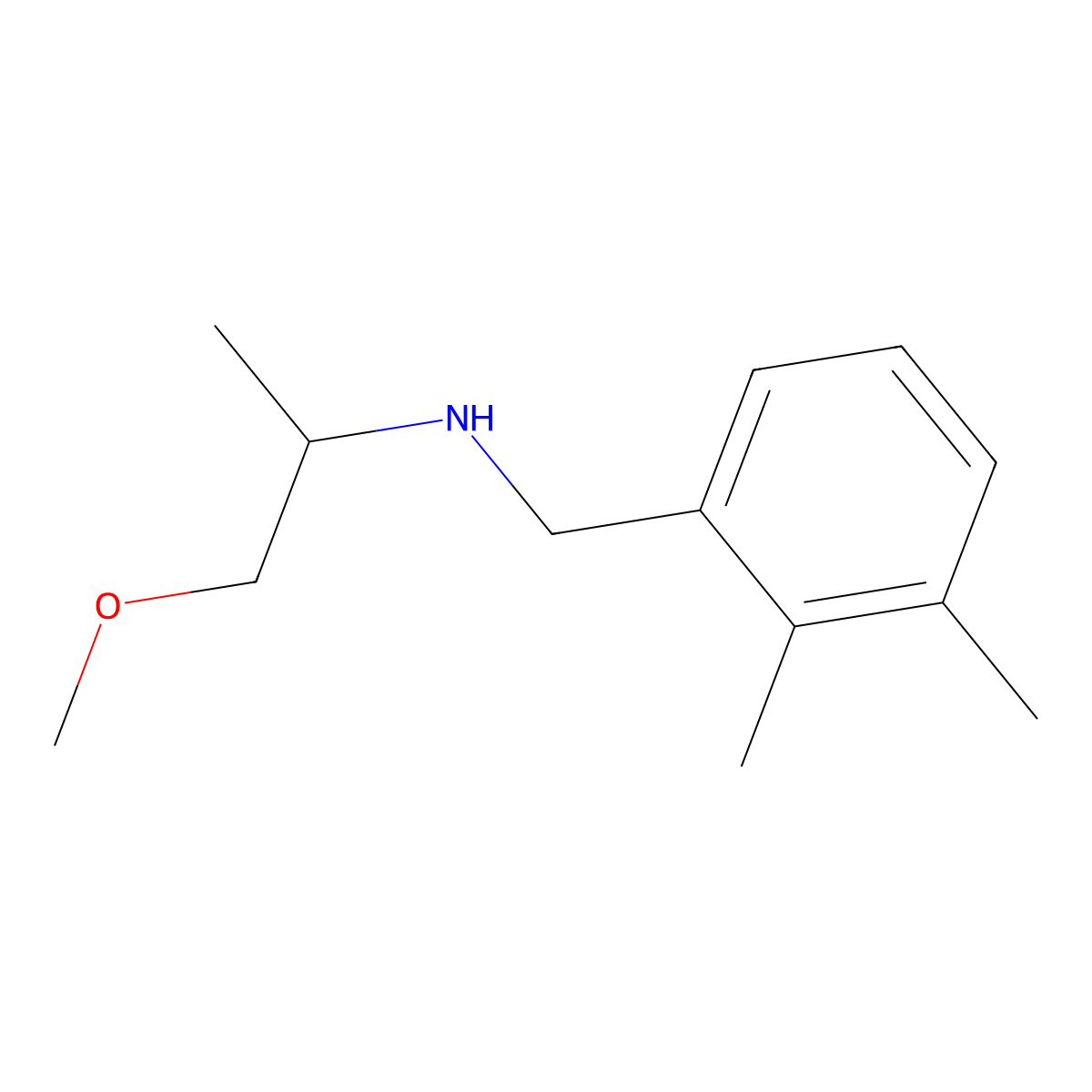 [(2,3-Dimethylphenyl)methyl](1-methoxypropan-2-yl)amine molecular structure, CAS 1249542-82-2