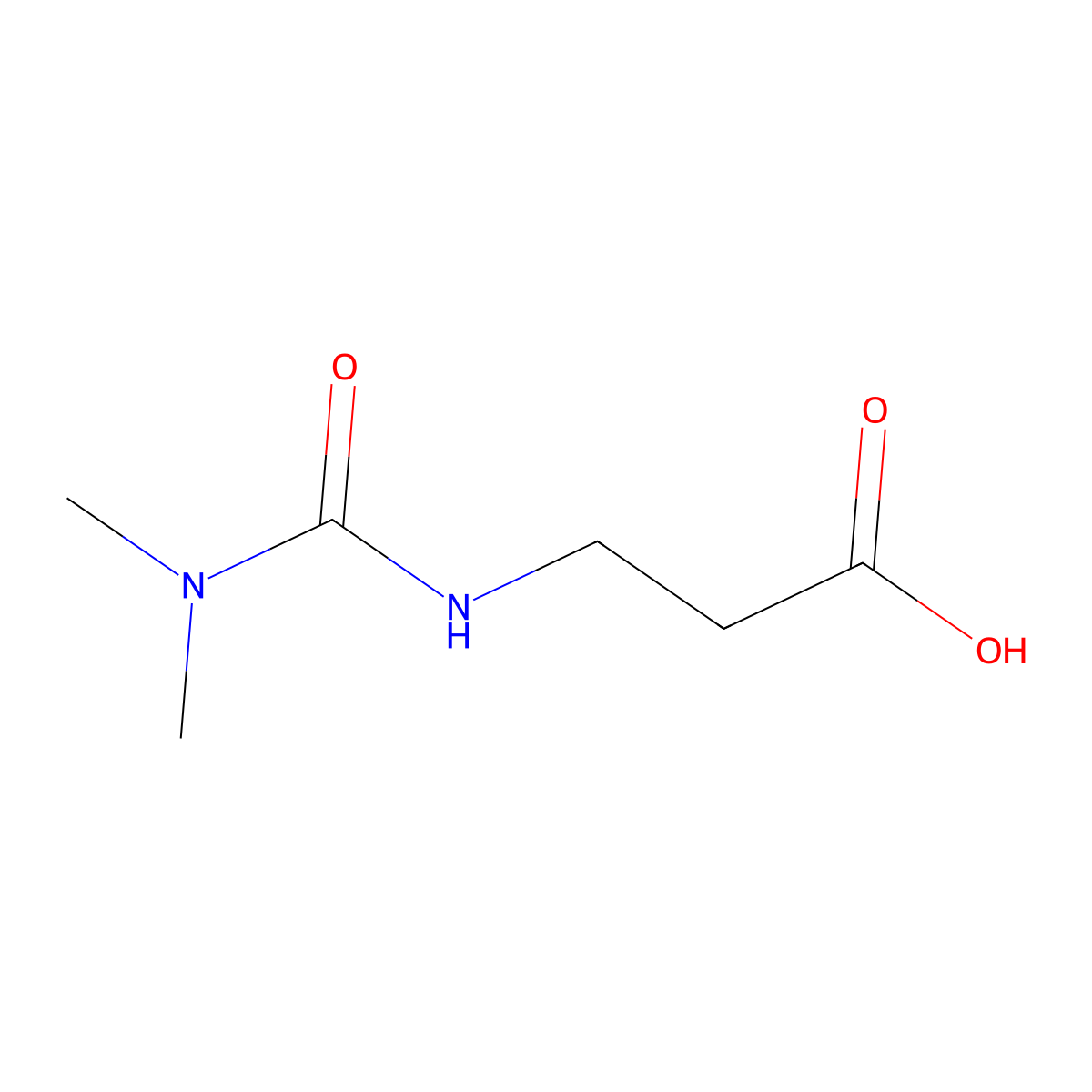 N-[(Dimethylamino)carbonyl]-beta-alanine molecular structure, CAS 1249547-12-3