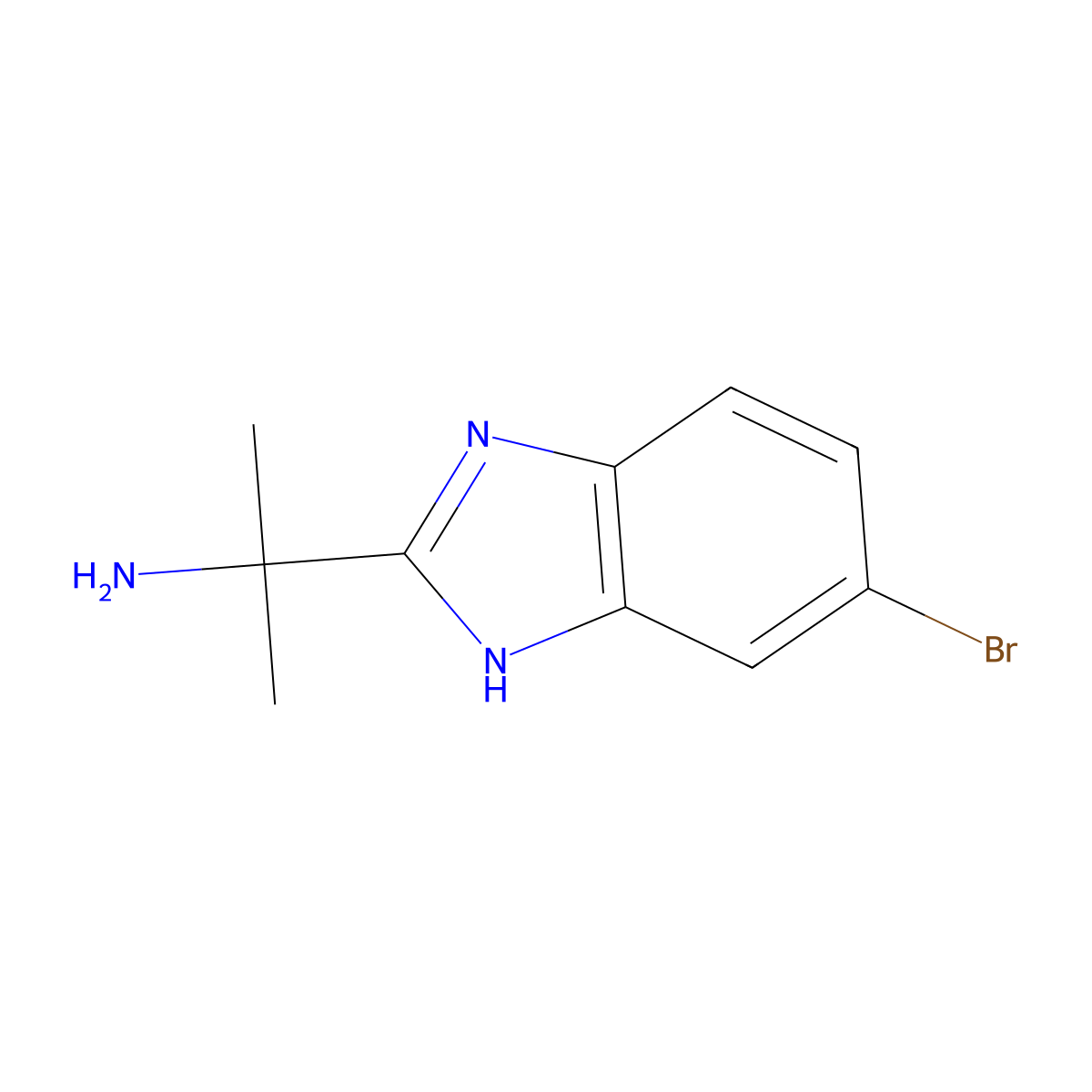 2-(5-bromo-1H-1,3-benzodiazol-2-yl)propan-2-amine molecular structure, CAS 1249548-79-5