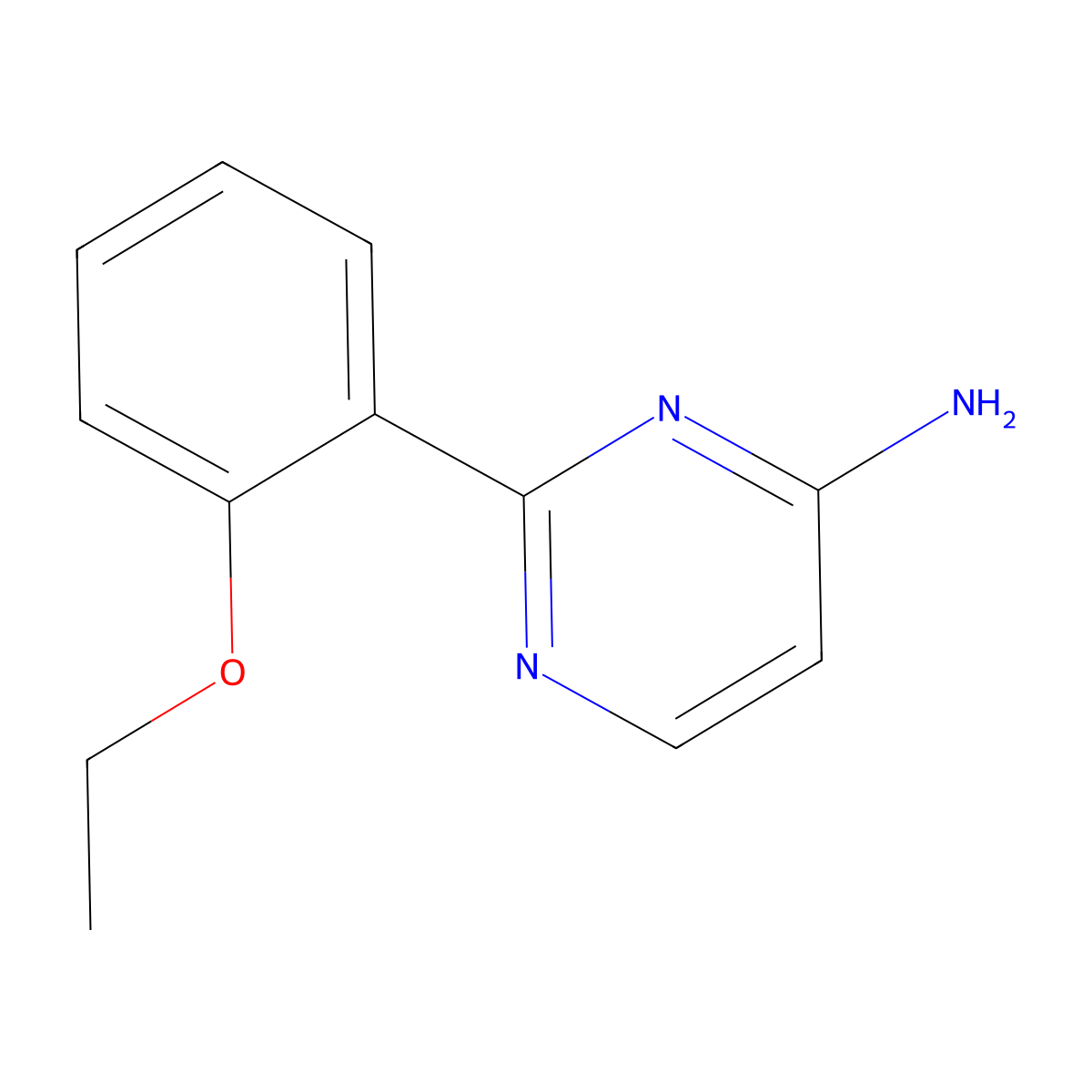 2-(2-Ethoxyphenyl)pyrimidin-4-amine molecular structure, CAS 1249549-97-0