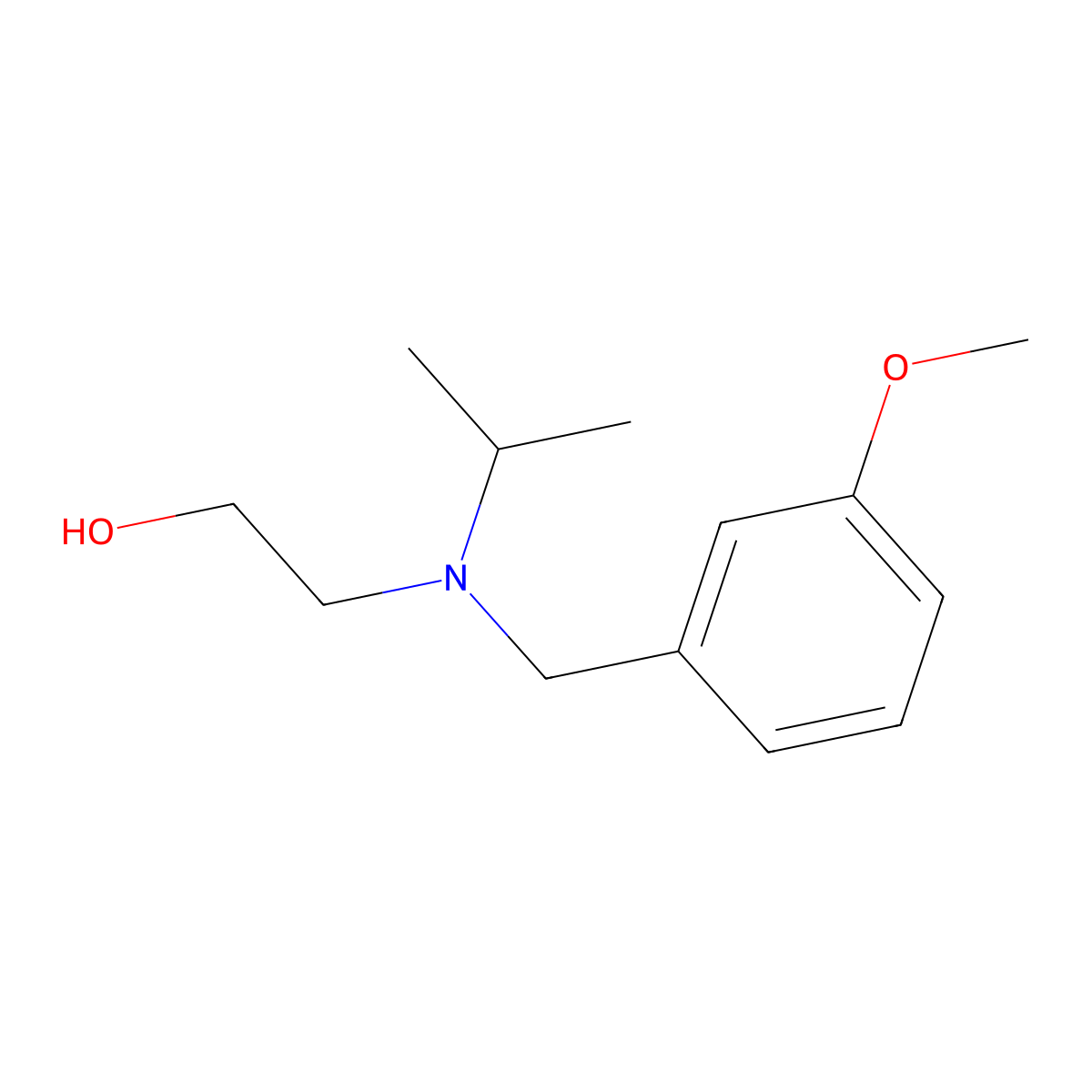 2-[Isopropyl-(3-methoxy-benzyl)-amino]-ethanol molecular structure, CAS 1249551-21-0