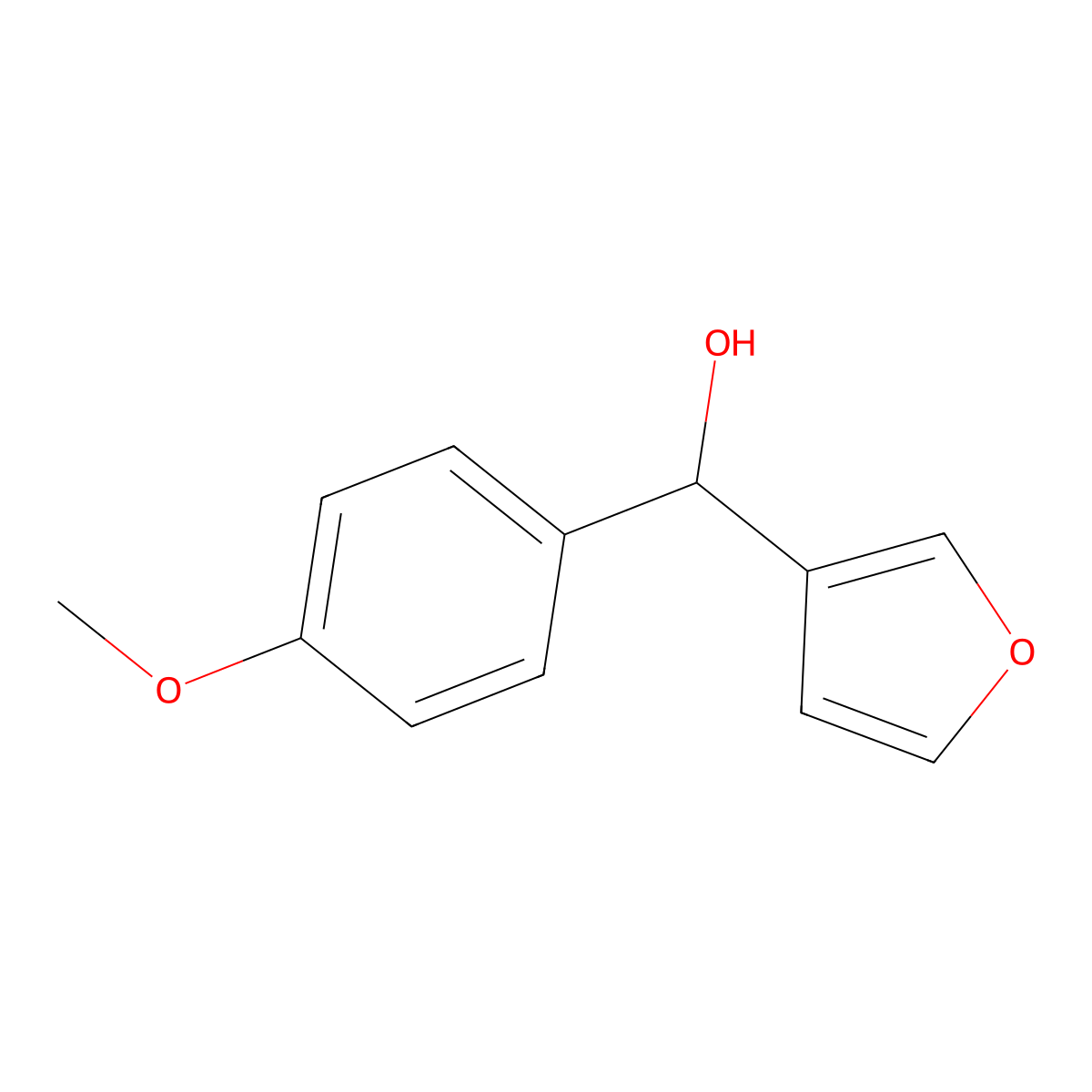 3-Furyl-(4-methoxyphenyl)methanol molecular structure, CAS 1249553-63-6