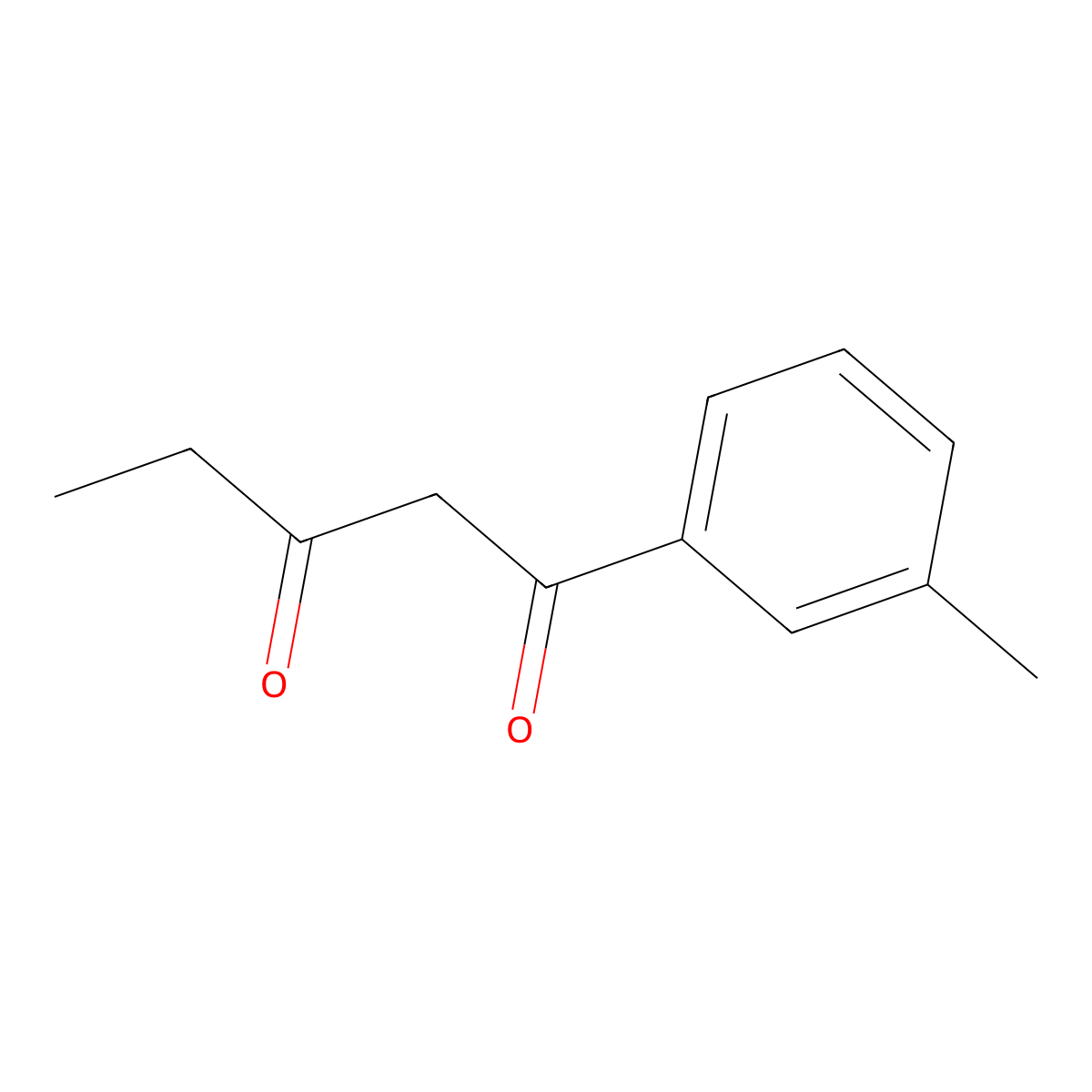 1-(3-Methylphenyl)pentane-1,3-dione molecular structure, CAS 1249554-93-5