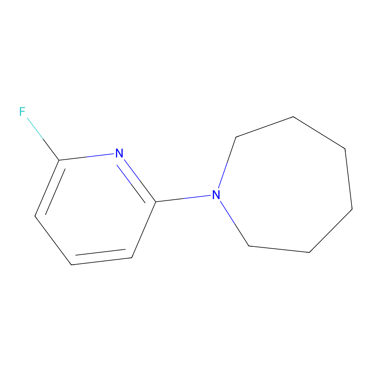 1-(6-Fluoropyridin-2-yl)azepane molecular structure, CAS 1249555-68-7
