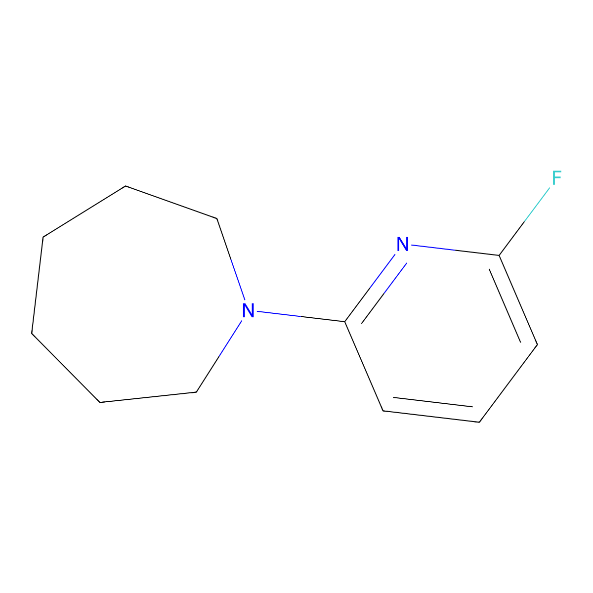 1-(6-Fluoropyridin-2-yl)azepane molecular structure, CAS 1249555-68-7