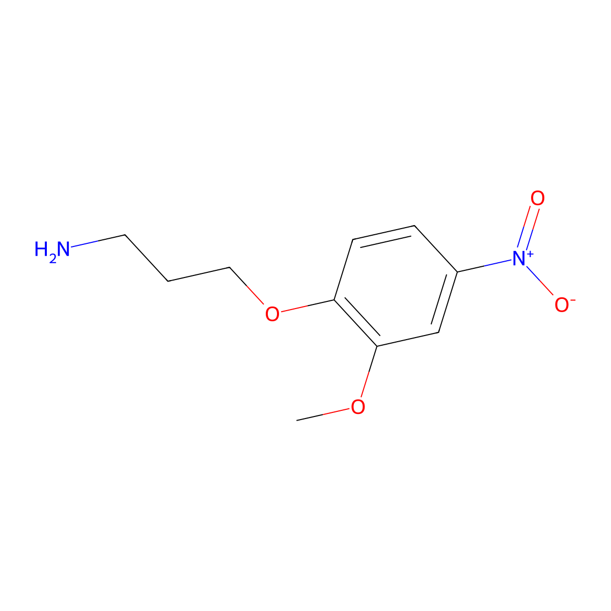 3-(2-Methoxy-4-nitrophenoxy)propan-1-amine molecular structure, CAS 1249559-13-4