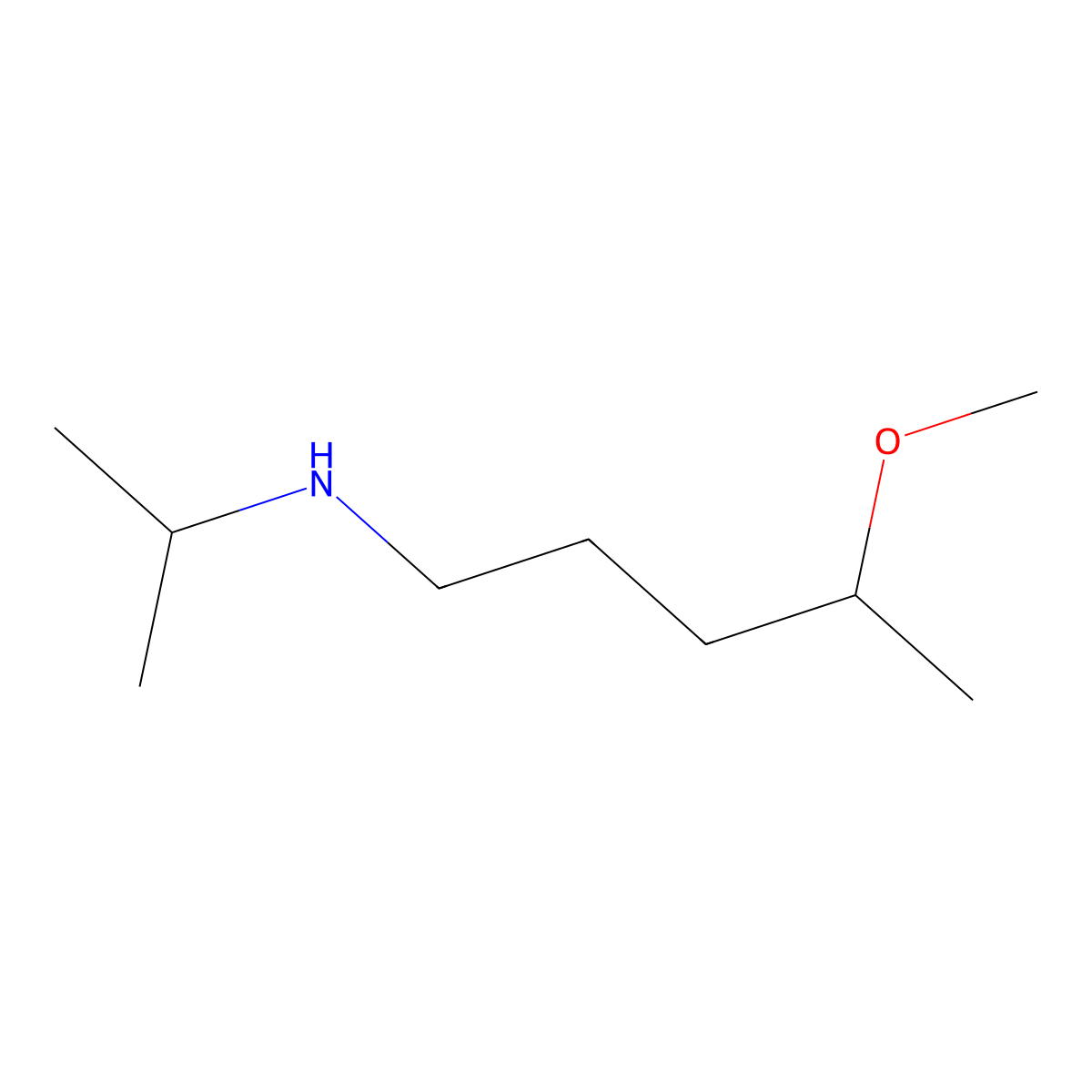 (4-Methoxypentyl)(propan-2-yl)amine molecular structure, CAS 1249560-47-1