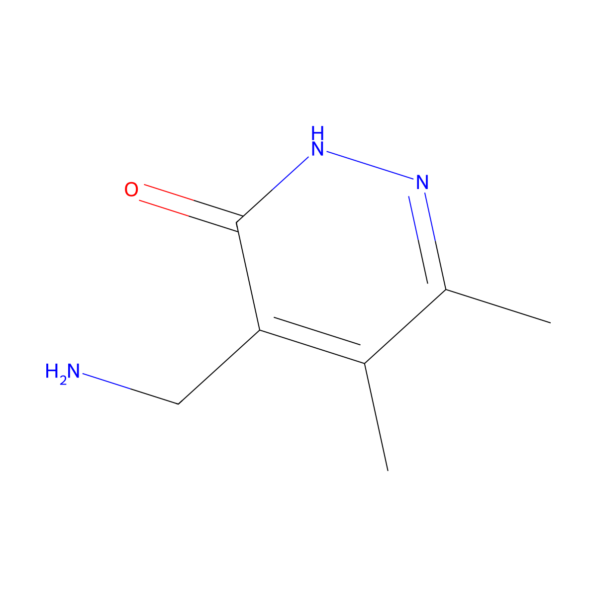4-(Aminomethyl)-5,6-dimethylpyridazin-3-ol molecular structure, CAS 1249560-56-2