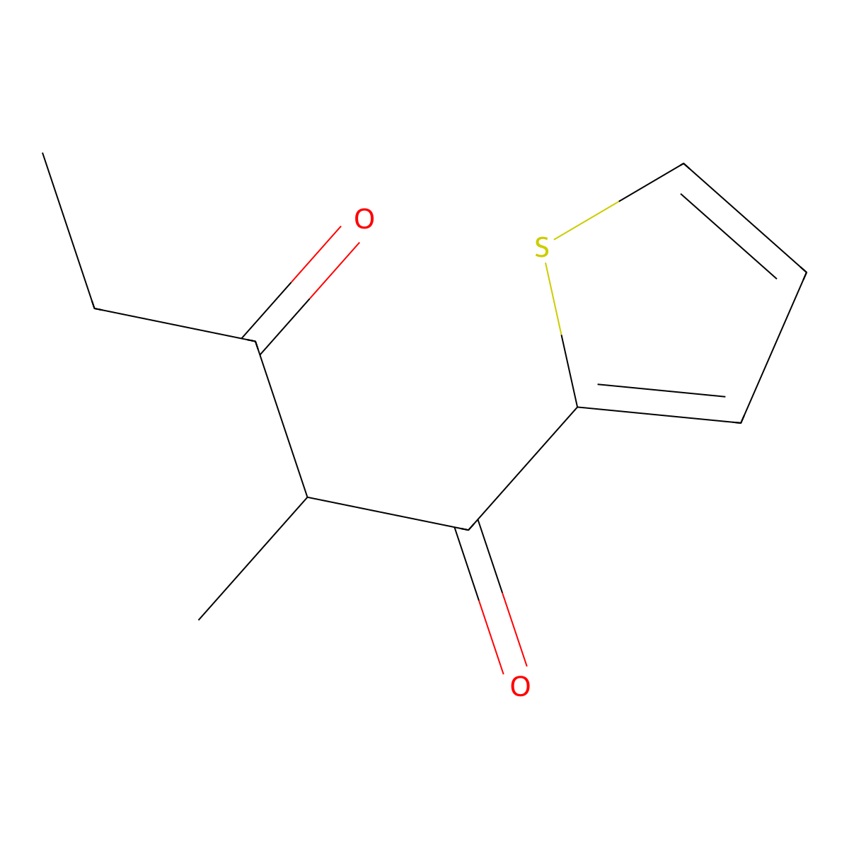 2-Methyl-1-(thiophen-2-yl)pentane-1,3-dione molecular structure, CAS 1249560-82-4