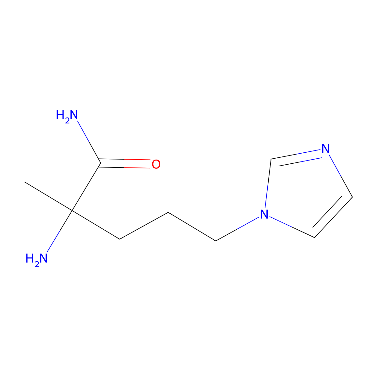 2-Amino-5-(1h-imidazol-1-yl)-2-methylpentanamide molecular structure, CAS 1249561-76-9