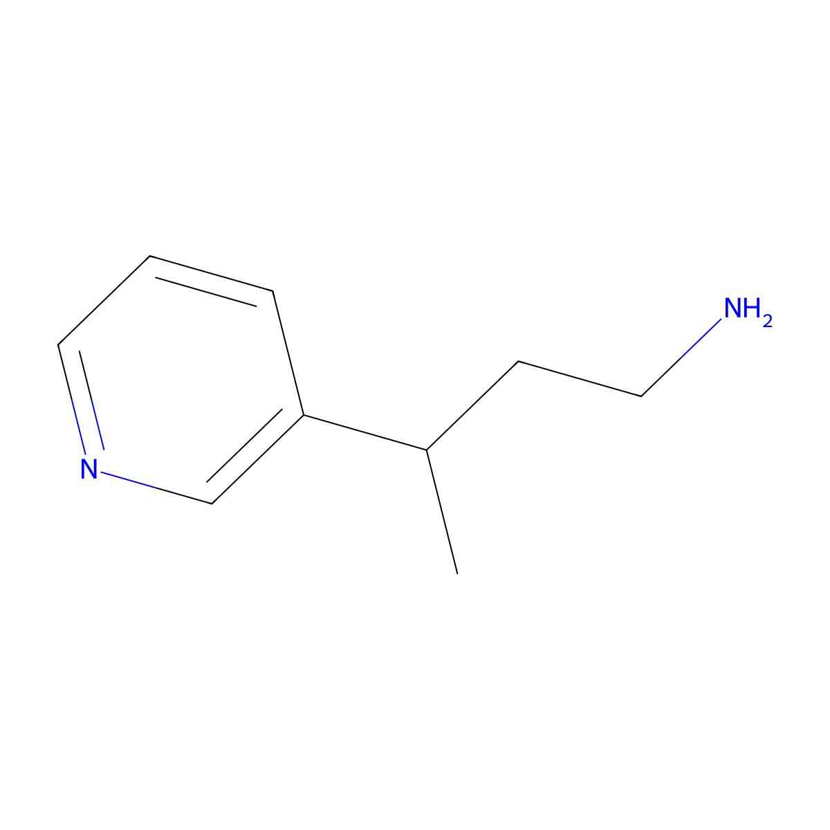 3-(Pyridin-3-yl)butan-1-amine molecular structure, CAS 1249565-27-2