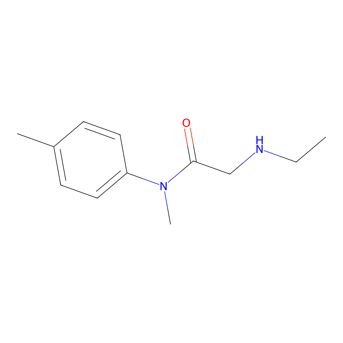 2-(Ethylamino)-N-methyl-N-(p-tolyl)acetamide molecular structure, CAS 1249565-49-8