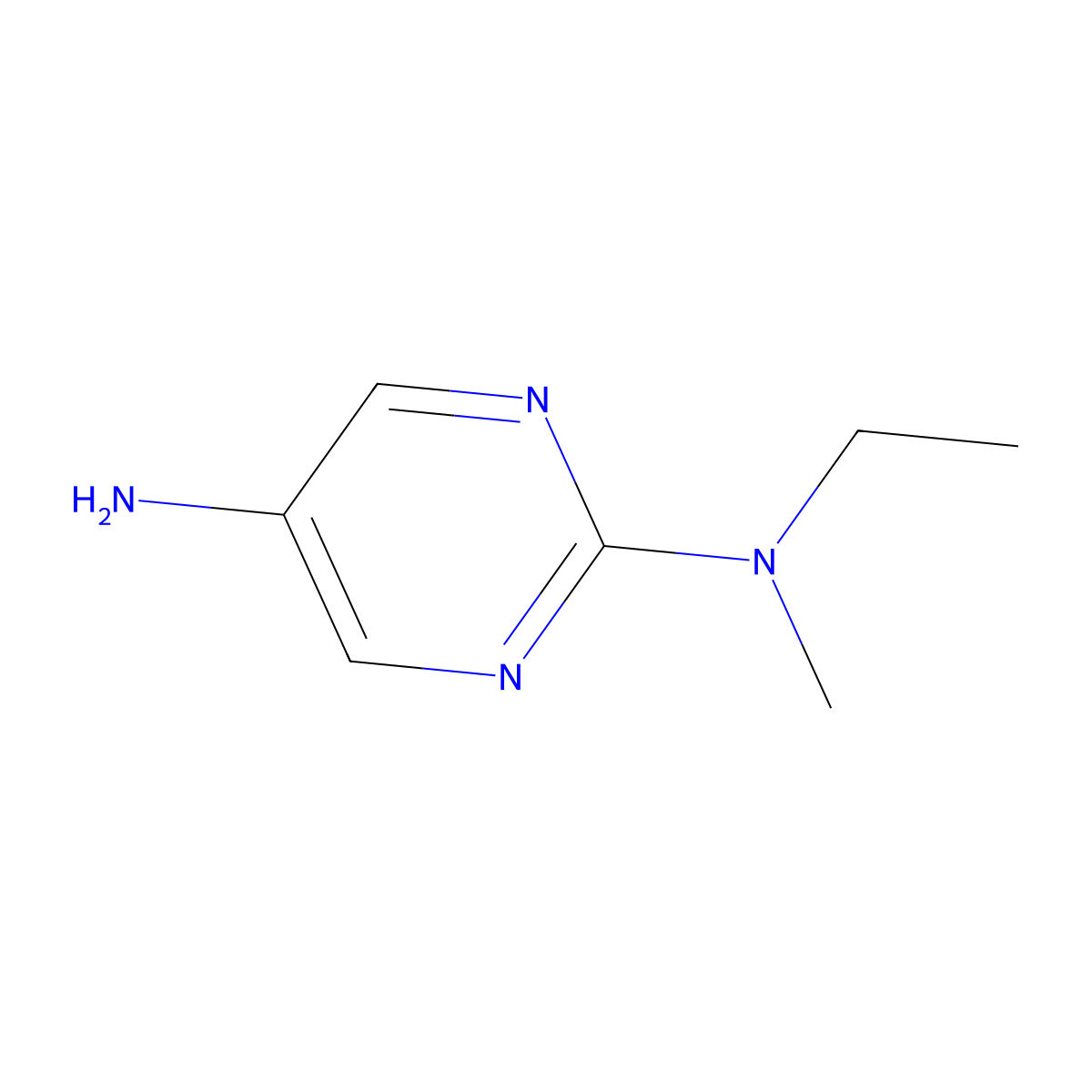 N2-Ethyl-N2-methylpyrimidine-2,5-diamine molecular structure, CAS 1249573-52-1