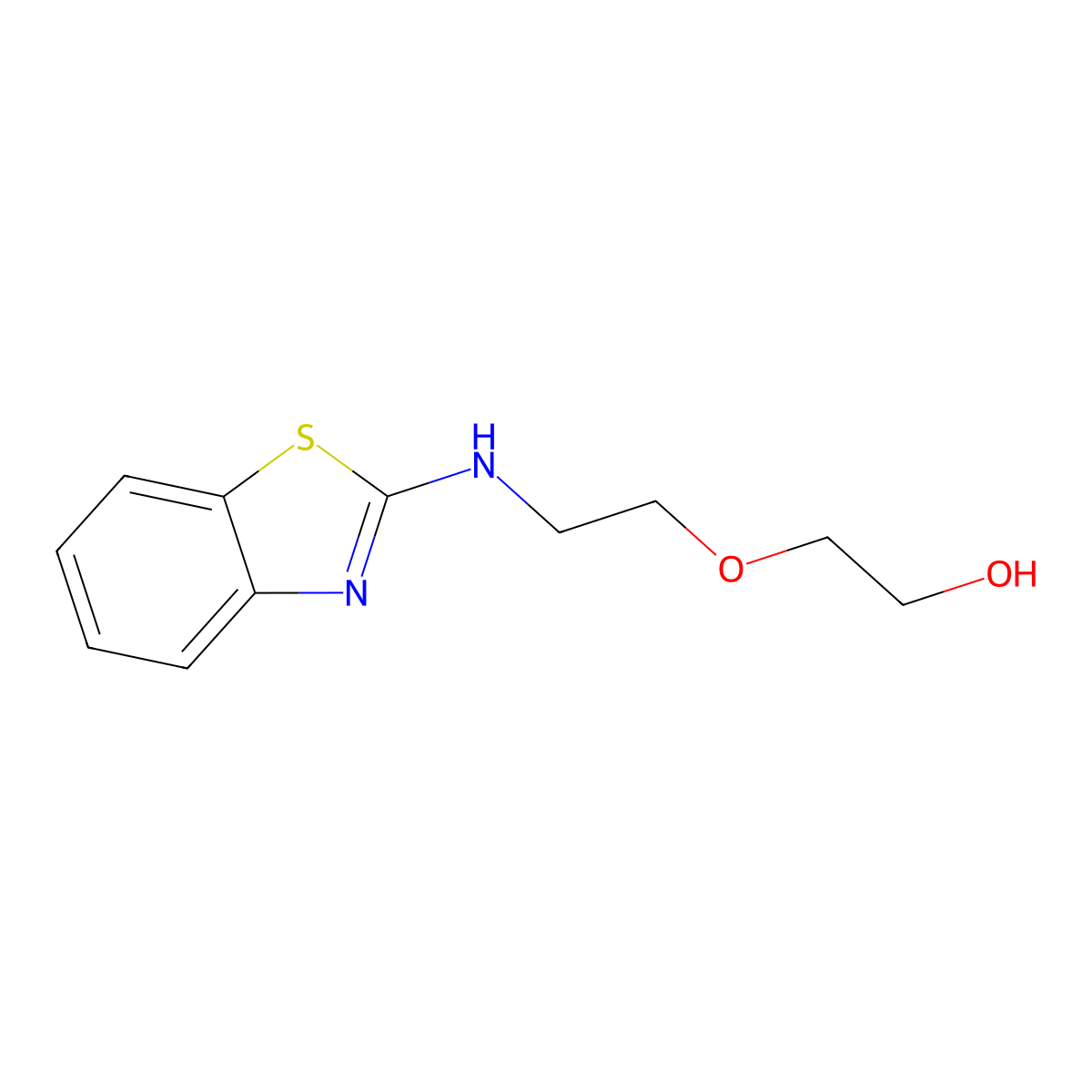 2-(2-(Benzo[d]thiazol-2-ylamino)ethoxy)ethan-1-ol molecular structure, CAS 1249581-42-7