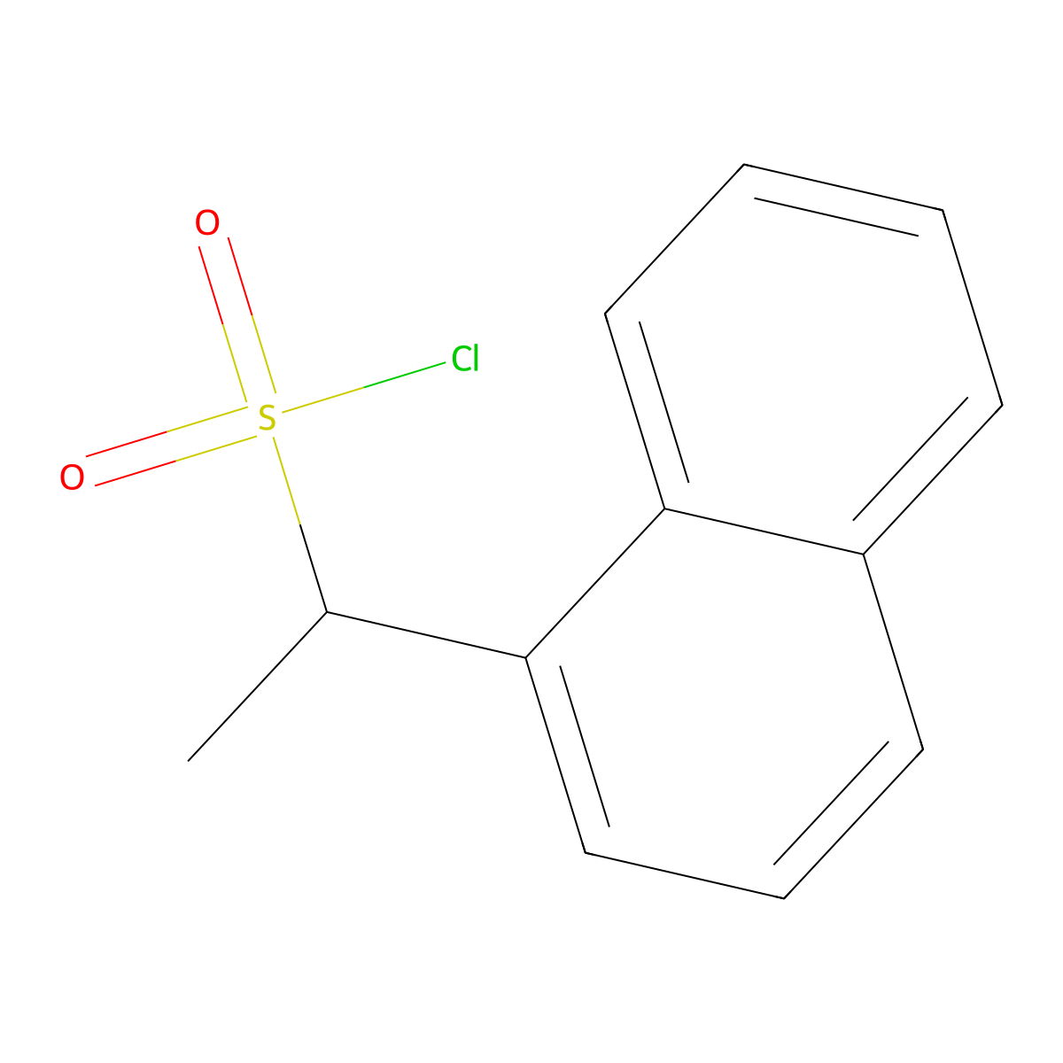 1-(Naphthalen-1-yl)ethane-1-sulfonyl chloride molecular structure, CAS 1249583-73-0