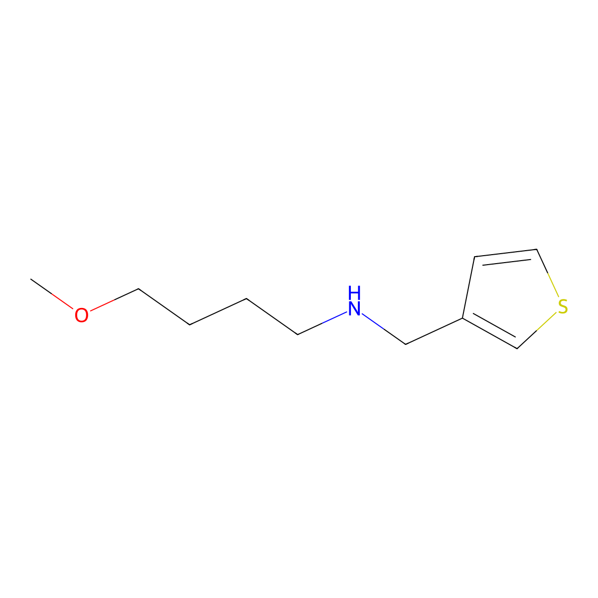 (4-Methoxybutyl)[(thiophen-3-yl)methyl]amine molecular structure, CAS 1249584-66-4