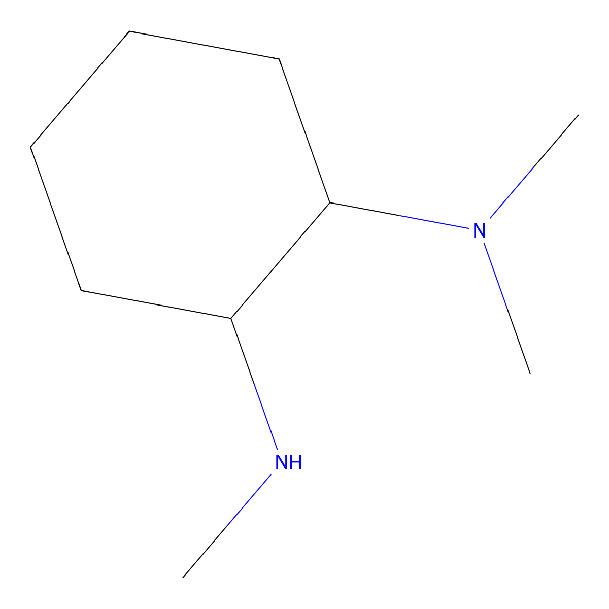N,N,N'-Trimethyl-cyclohexane-1,2-diamine molecular structure, CAS 1249587-34-5