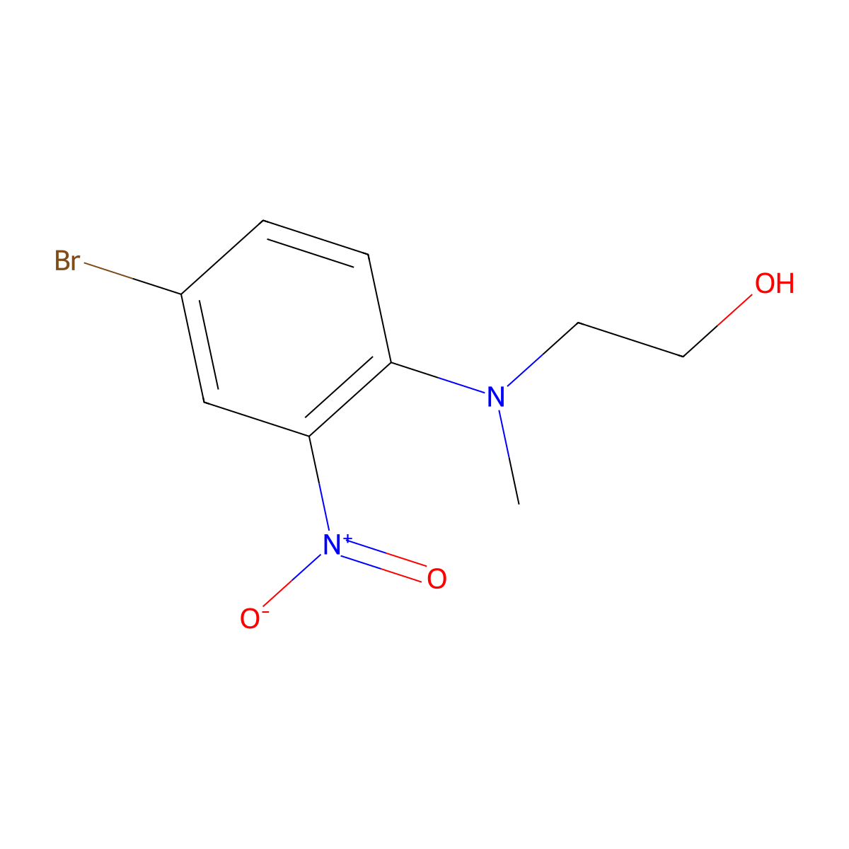 2-[(4-Bromo-2-nitrophenyl)(methyl)amino]ethanol molecular structure, CAS 1249593-20-1