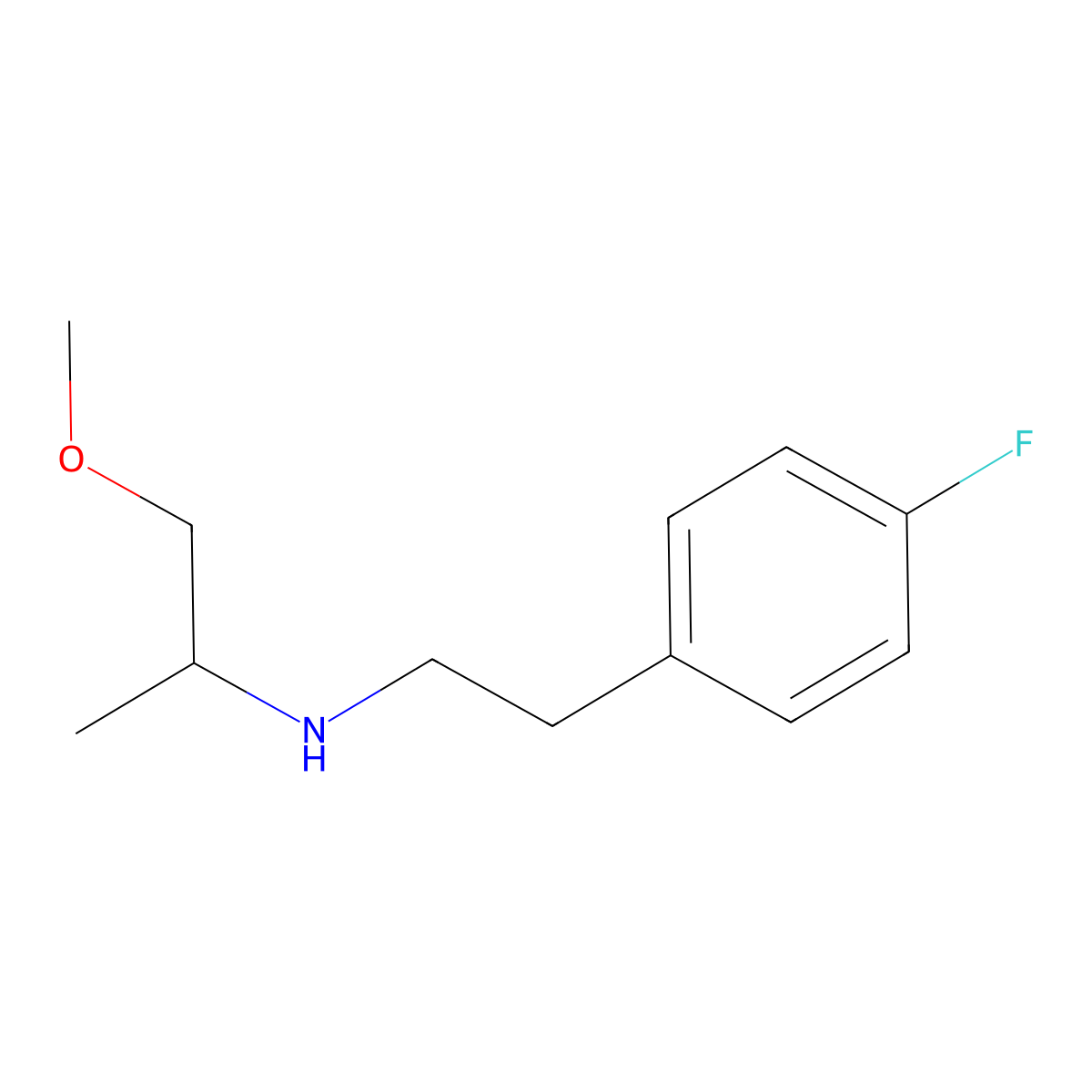 [2-(4-Fluorophenyl)ethyl](1-methoxypropan-2-yl)amine molecular structure, CAS 1249593-41-6