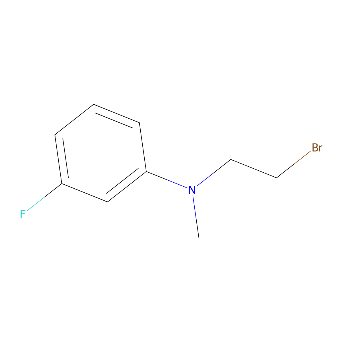 N-(2-Bromoethyl)-3-fluoro-N-methylaniline molecular structure, CAS 1249593-87-0