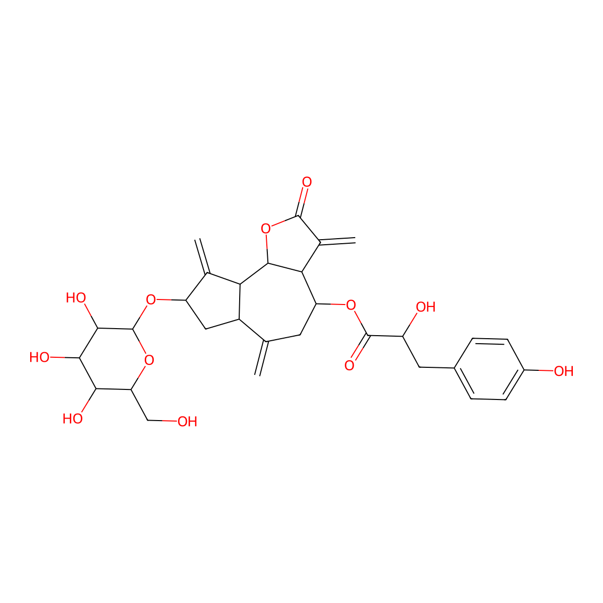 Tectoroside molecular structure, CAS 124960-89-0