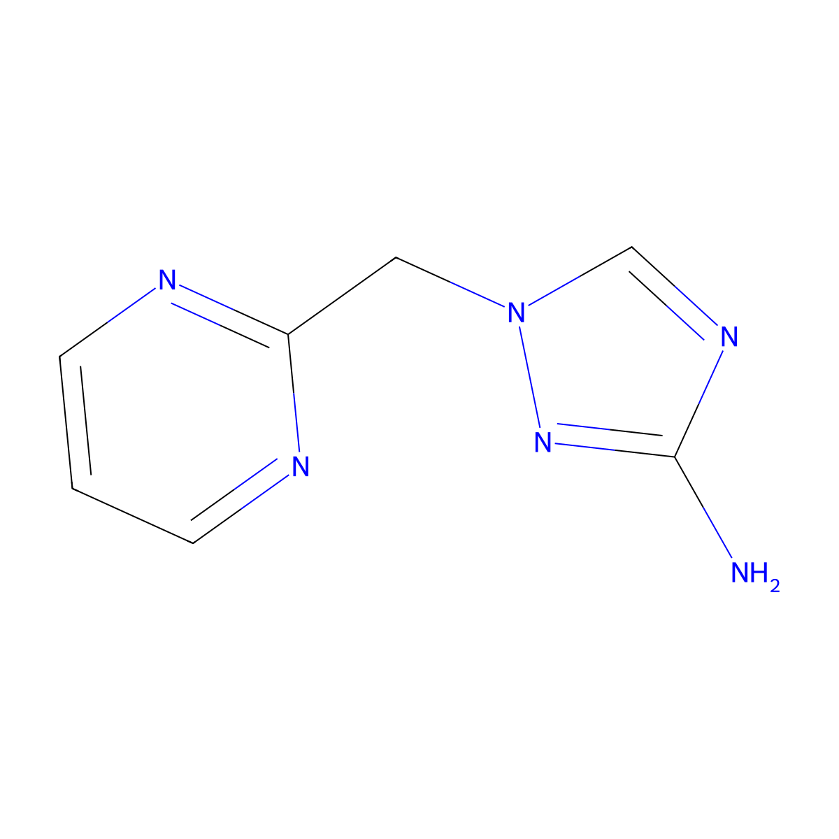 1-(Pyrimidin-2-ylmethyl)-1H-1,2,4-triazol-3-amine molecular structure, CAS 1249601-55-5
