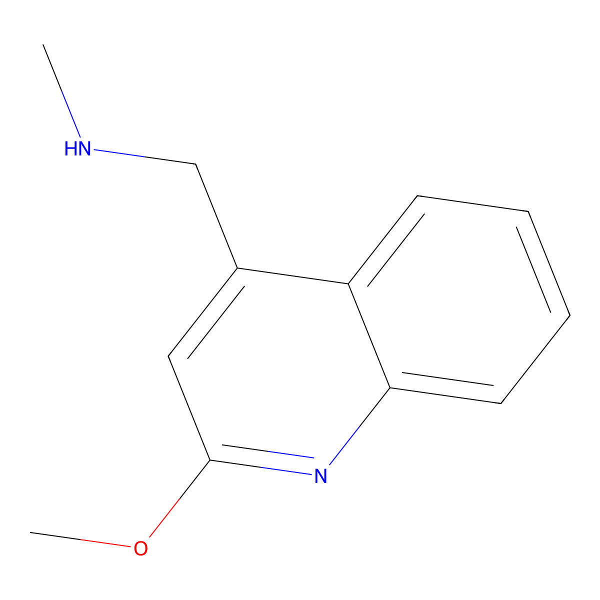 [(2-Methoxyquinolin-4-yl)methyl](methyl)amine molecular structure, CAS 1249604-30-5