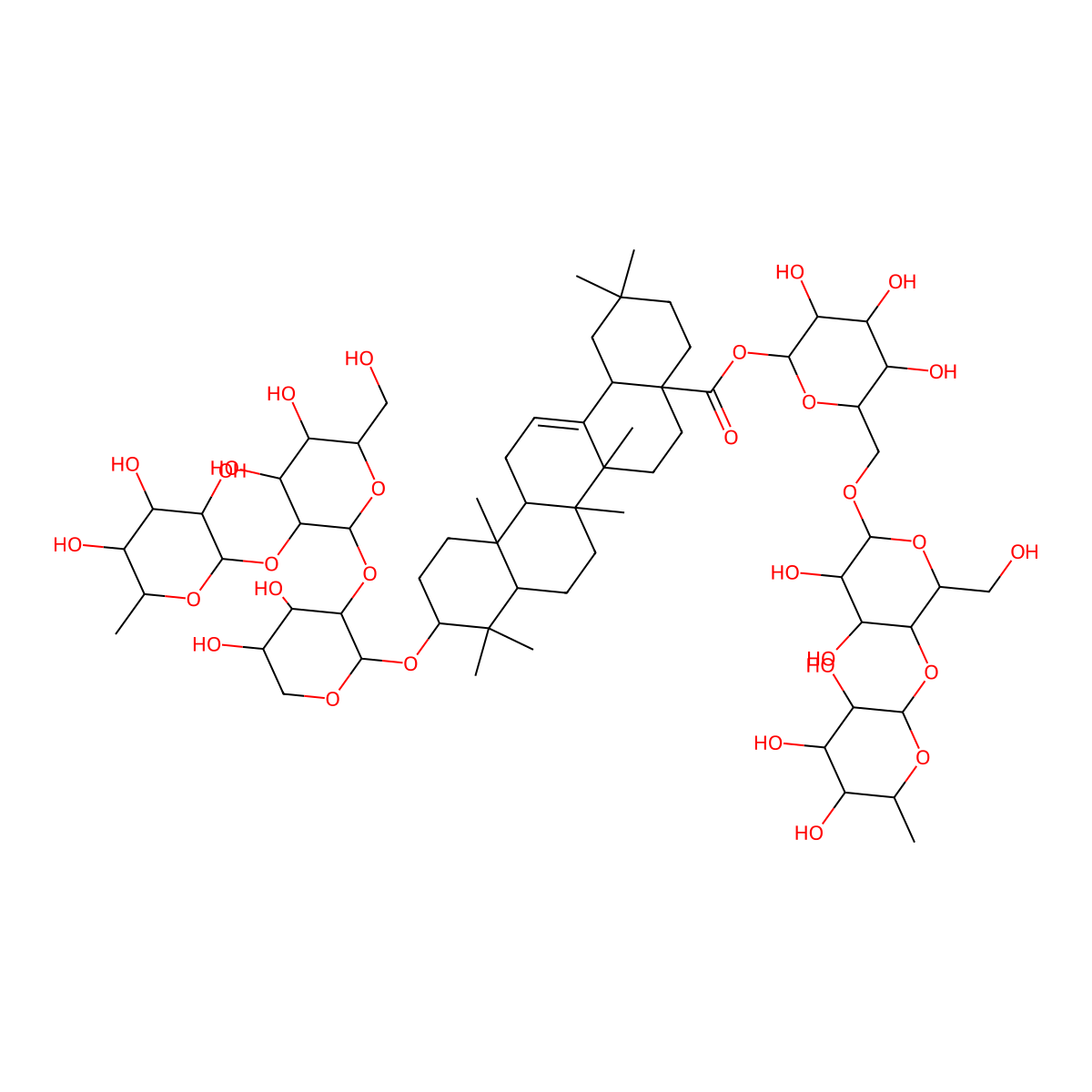 Raddeanoside R8 molecular structure, CAS 124961-61-1