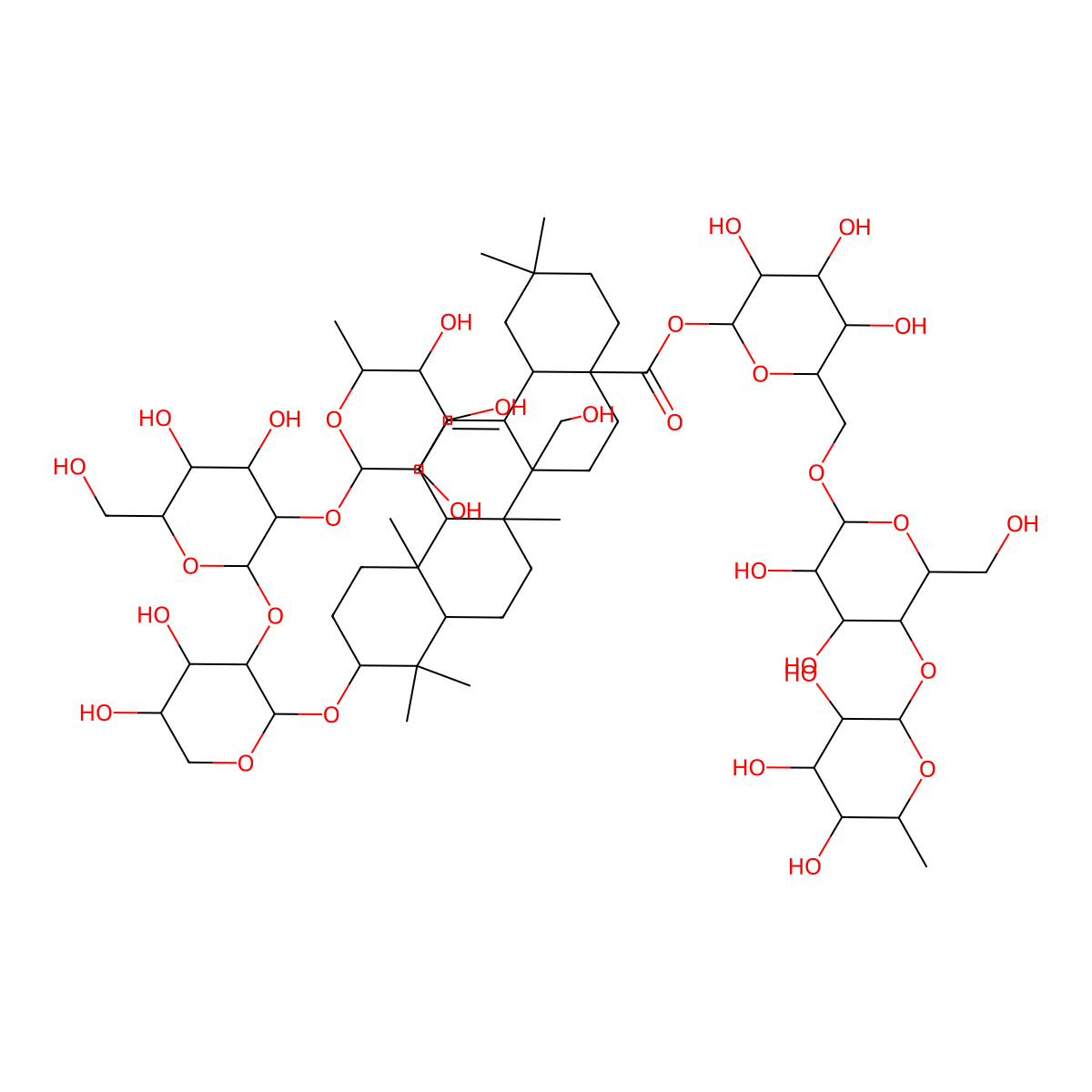 Raddeanoside R9 molecular structure, CAS 124961-62-2
