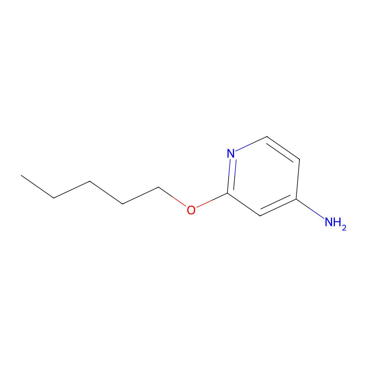 2-(Pentyloxy)pyridin-4-amine molecular structure, CAS 1249613-29-3