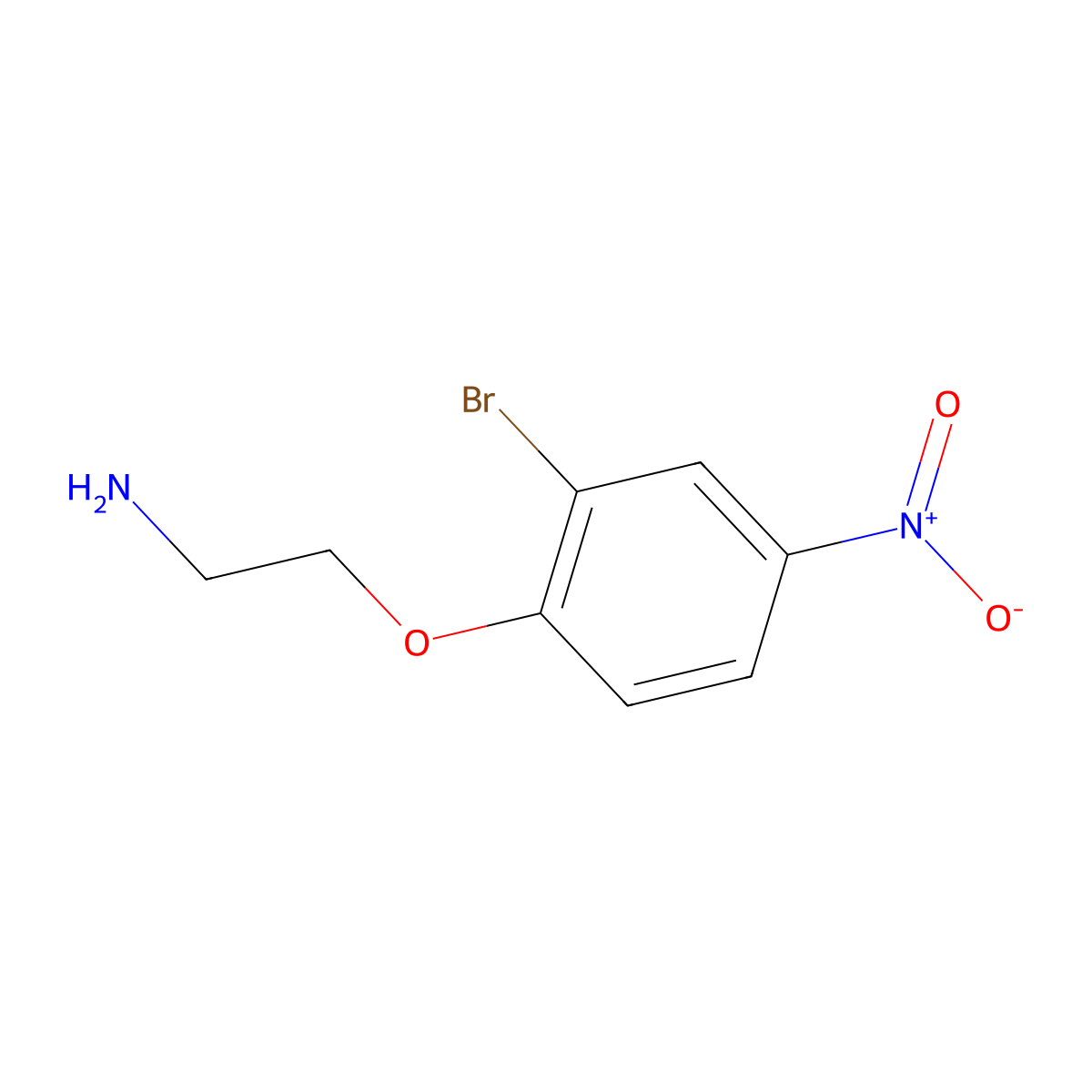 2-(2-Bromo-4-nitrophenoxy)ethan-1-amine molecular structure, CAS 1249615-17-5