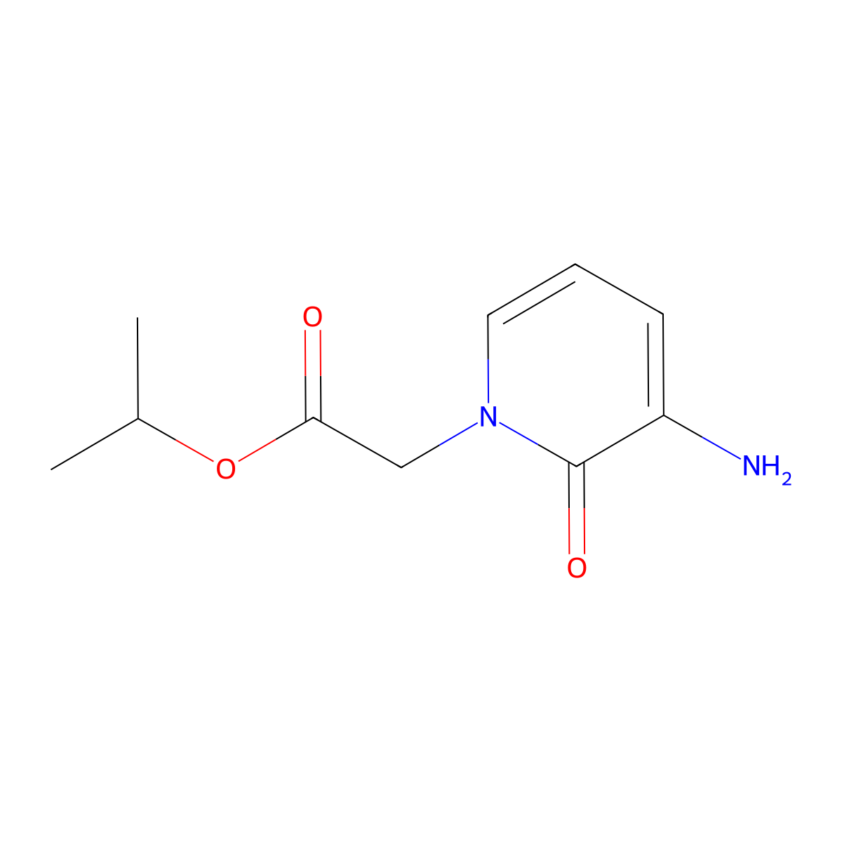 Isopropyl 2-(3-amino-2-oxopyridin-1(2h)-yl)acetate molecular structure, CAS 1249626-81-0