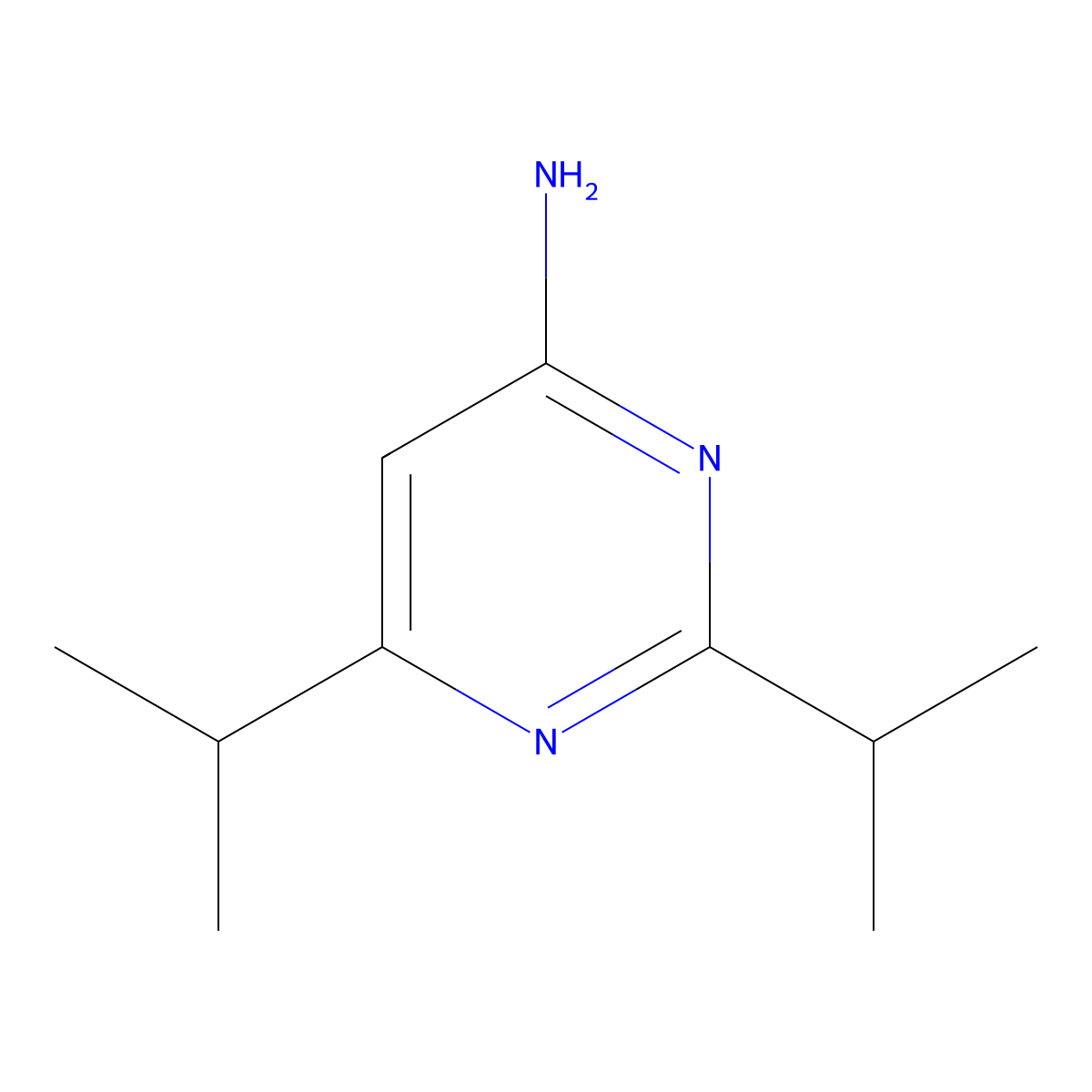 2,6-Diisopropylpyrimidin-4-amine molecular structure, CAS 1249629-26-2