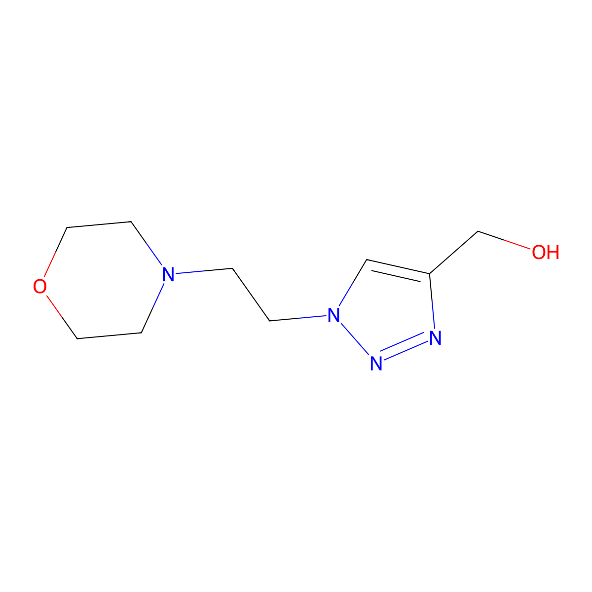 (1-(2-Morpholinoethyl)-1h-1,2,3-triazol-4-yl)methanol molecular structure, CAS 1249634-82-9
