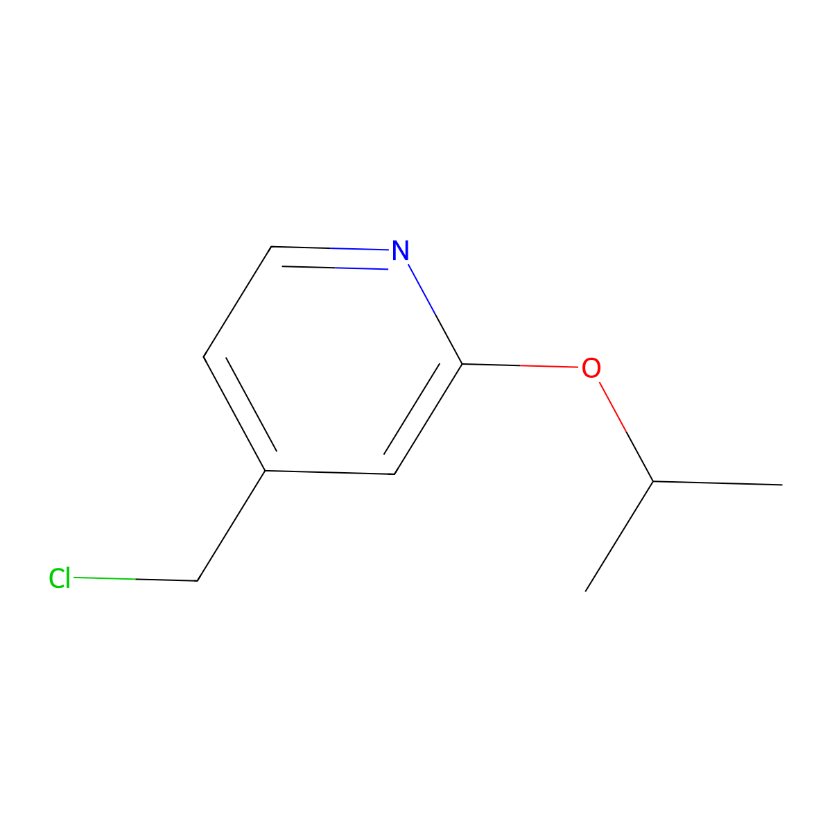 4-(Chloromethyl)-2-isopropoxypyridine molecular structure, CAS 1249634-97-6