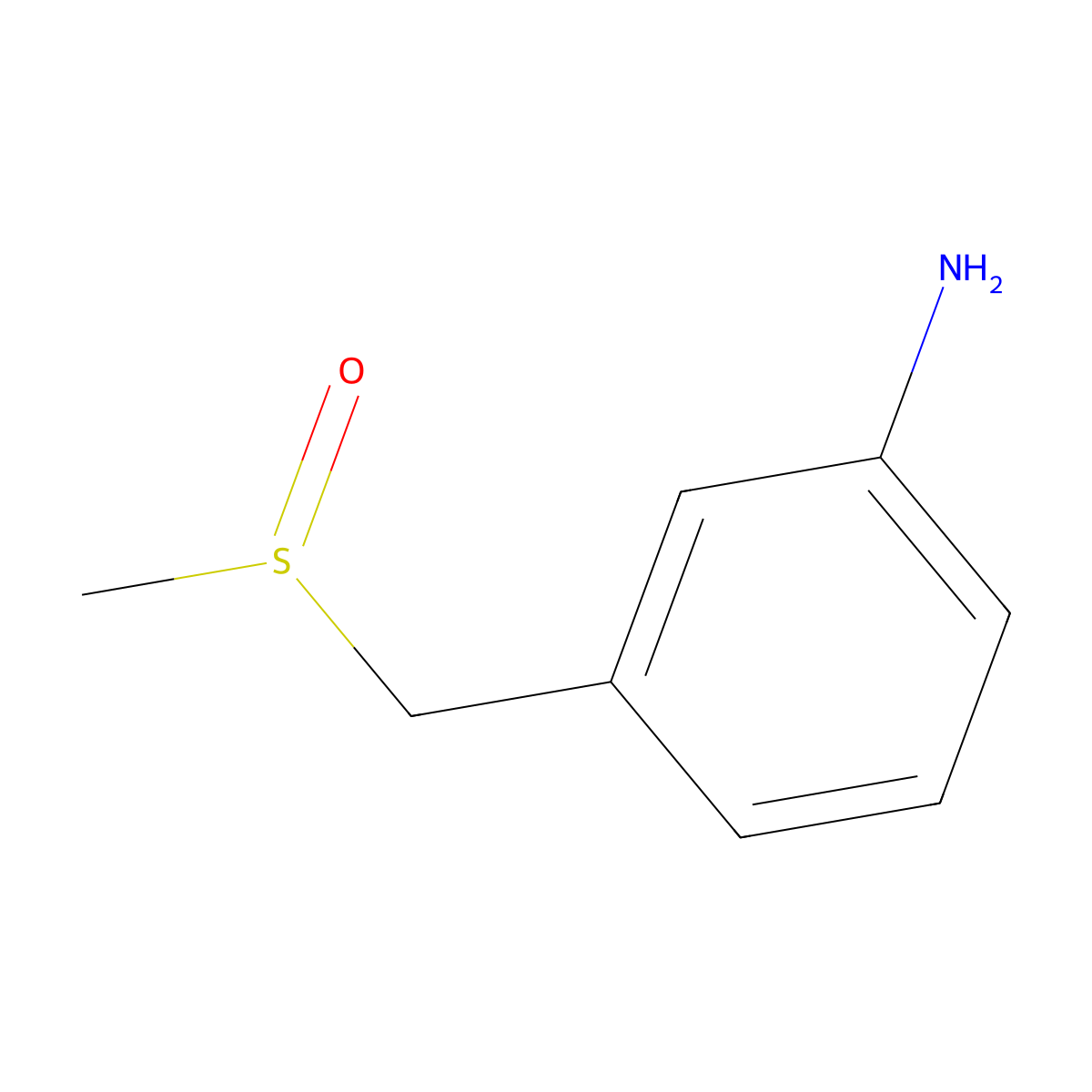 3-(Methanesulfinylmethyl)aniline molecular structure, CAS 1249638-14-9