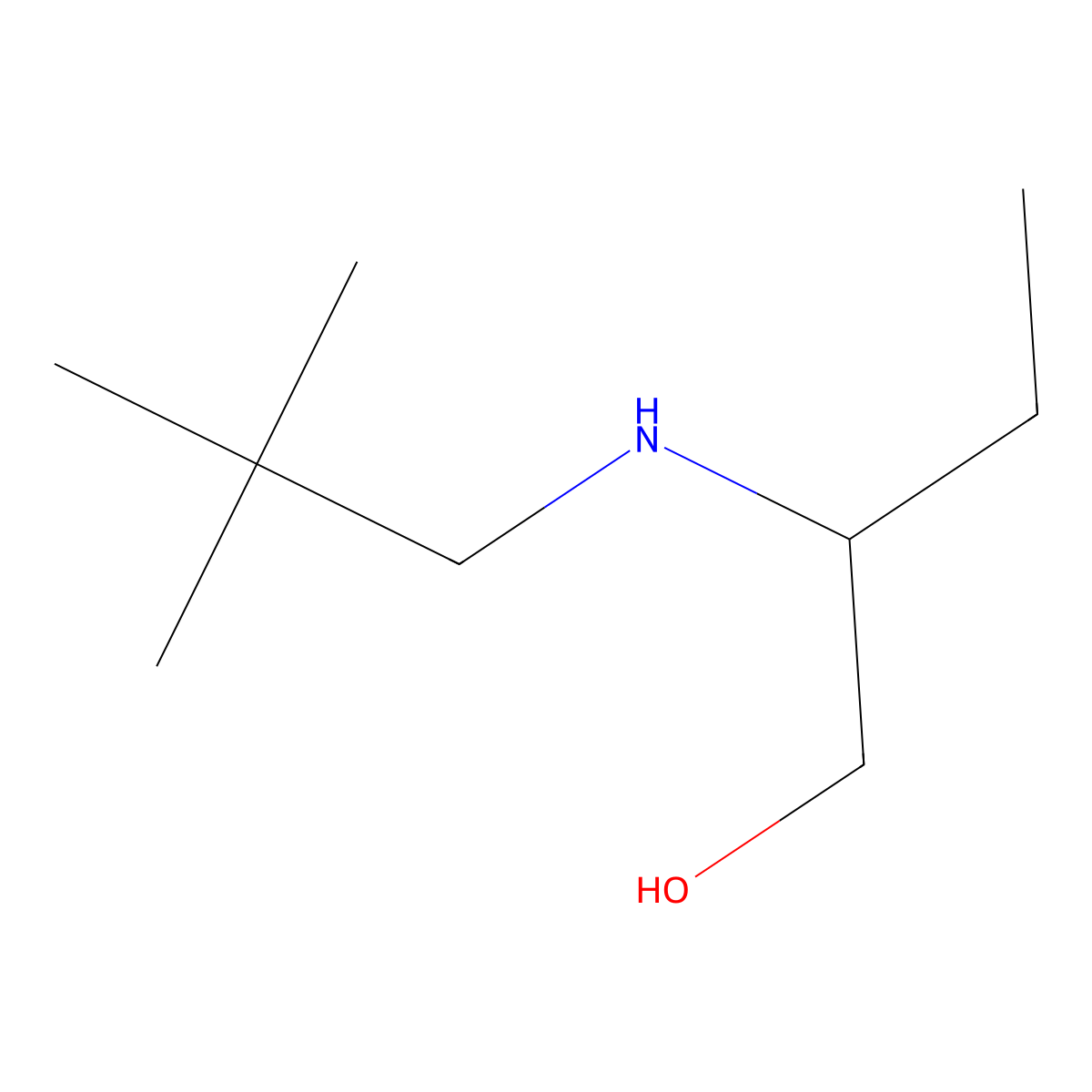 2-[(2,2-Dimethylpropyl)amino]butan-1-ol molecular structure, CAS 1249642-49-6