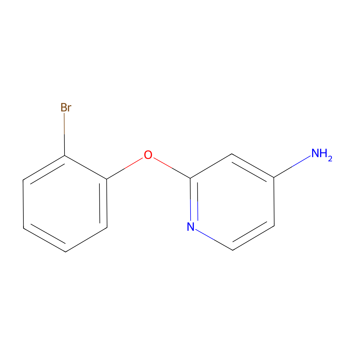 2-(2-Bromophenoxy)pyridin-4-amine molecular structure, CAS 1249644-44-7