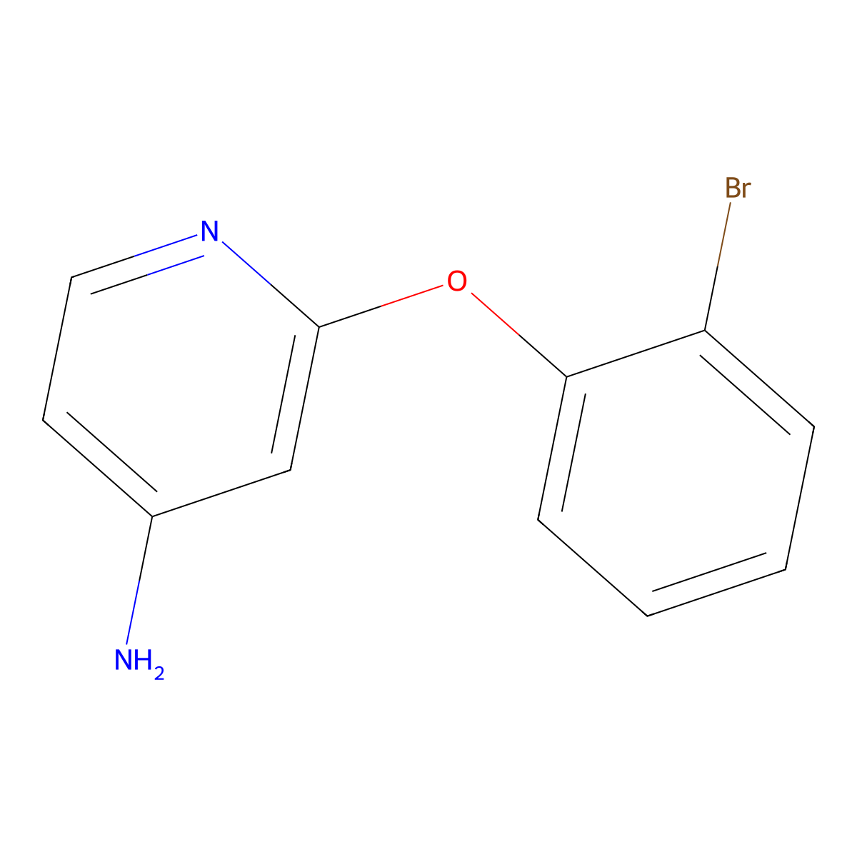 2-(2-Bromophenoxy)pyridin-4-amine molecular structure, CAS 1249644-44-7